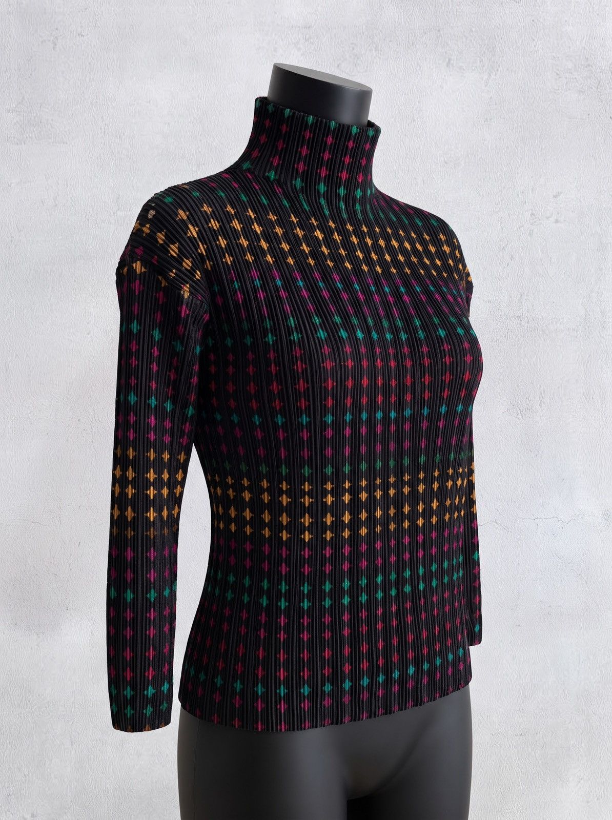 Issey Miyake Issey miyake Pleats Please 1999 Geometric Turtleneck Top Size M / US 6-8 / IT 42-44 - 1 Thumbnail