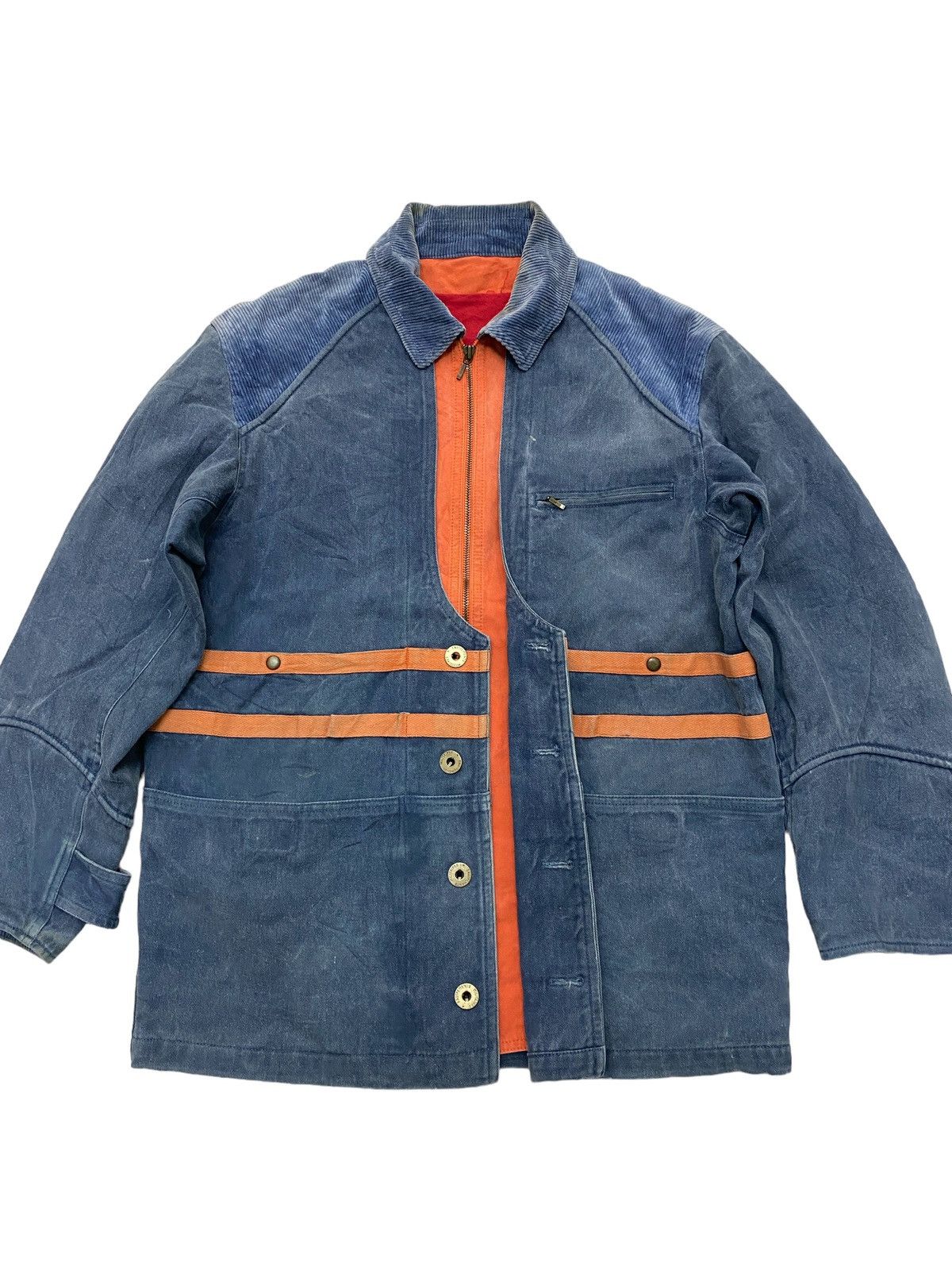 Japanese Brand × Vintage Vintage JUN MEN Military Equipment Denim Jacket Size US M / EU 48-50 / 2 - 2 Thumbnail