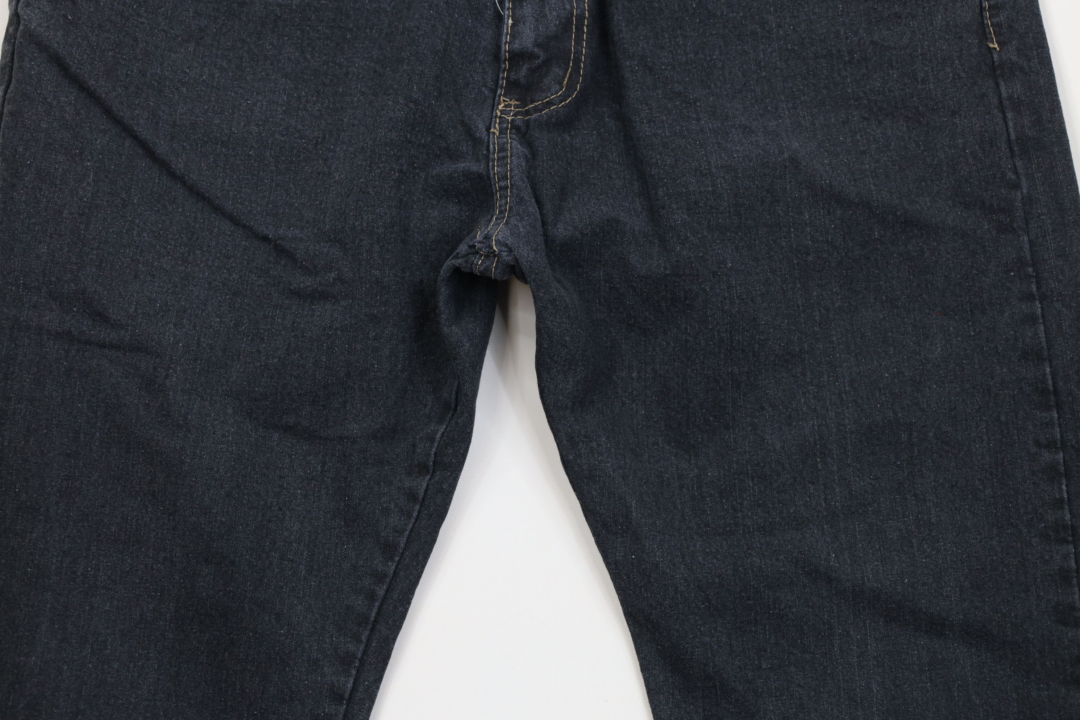 Vintage Vintage 90s Y2K Streetwear Straight Leg Denim Jeans Black Size US 38 / EU 54 - 3 Thumbnail