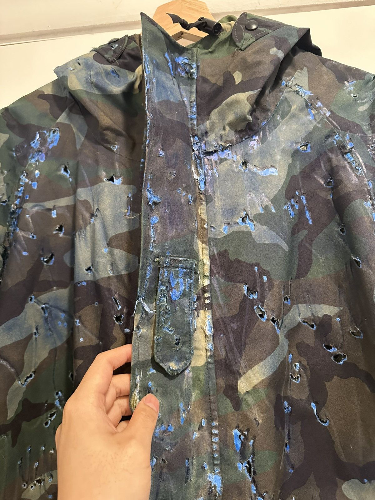 Les Six Les Six Destroyed Painted Parka Size US L / EU 52-54 / 3 - 2 Thumbnail