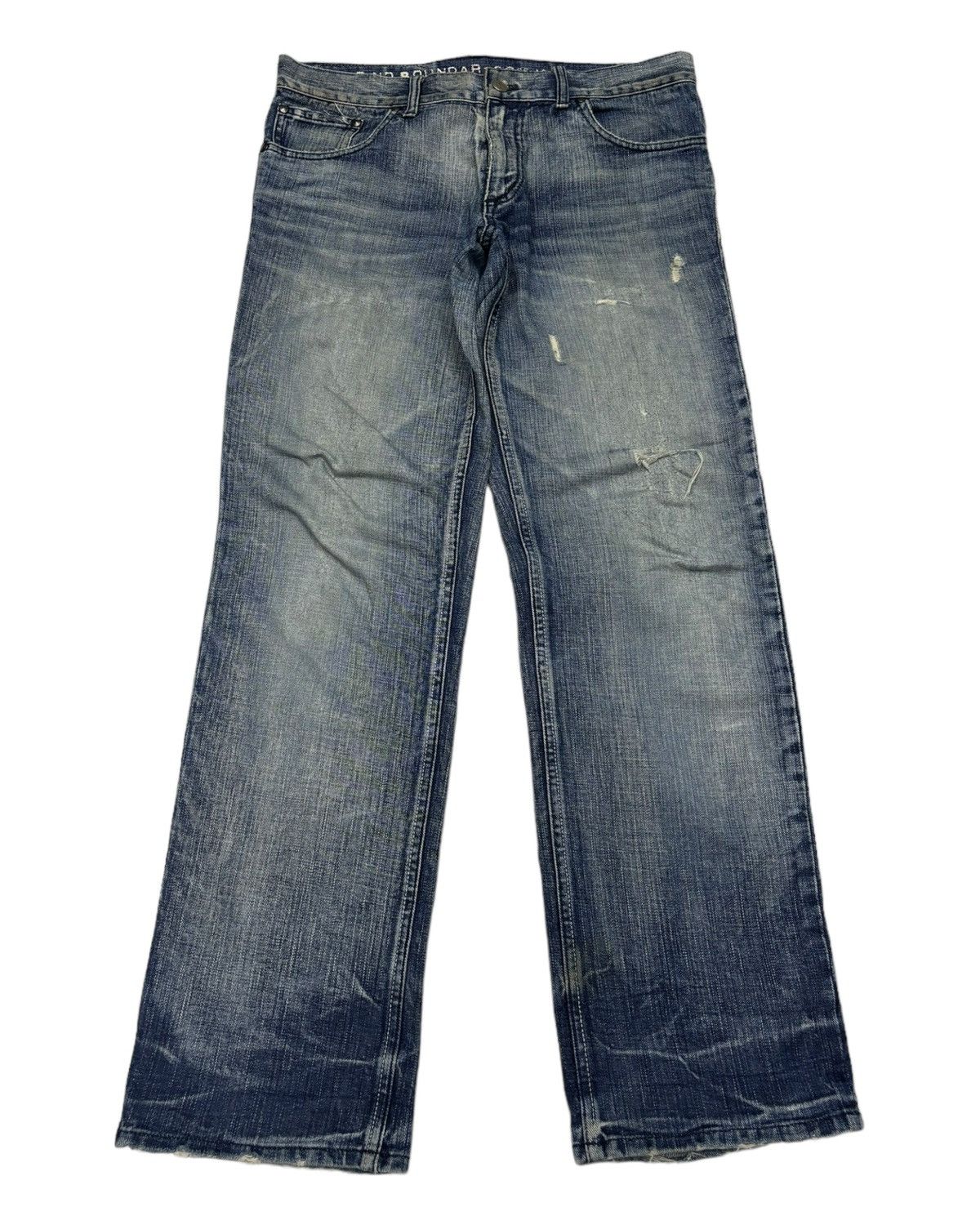Hysteric Glamour 🇯🇵 HMBM JAPAN DISTRESSED DENIM JEANS Size US 33 - 2 Thumbnail