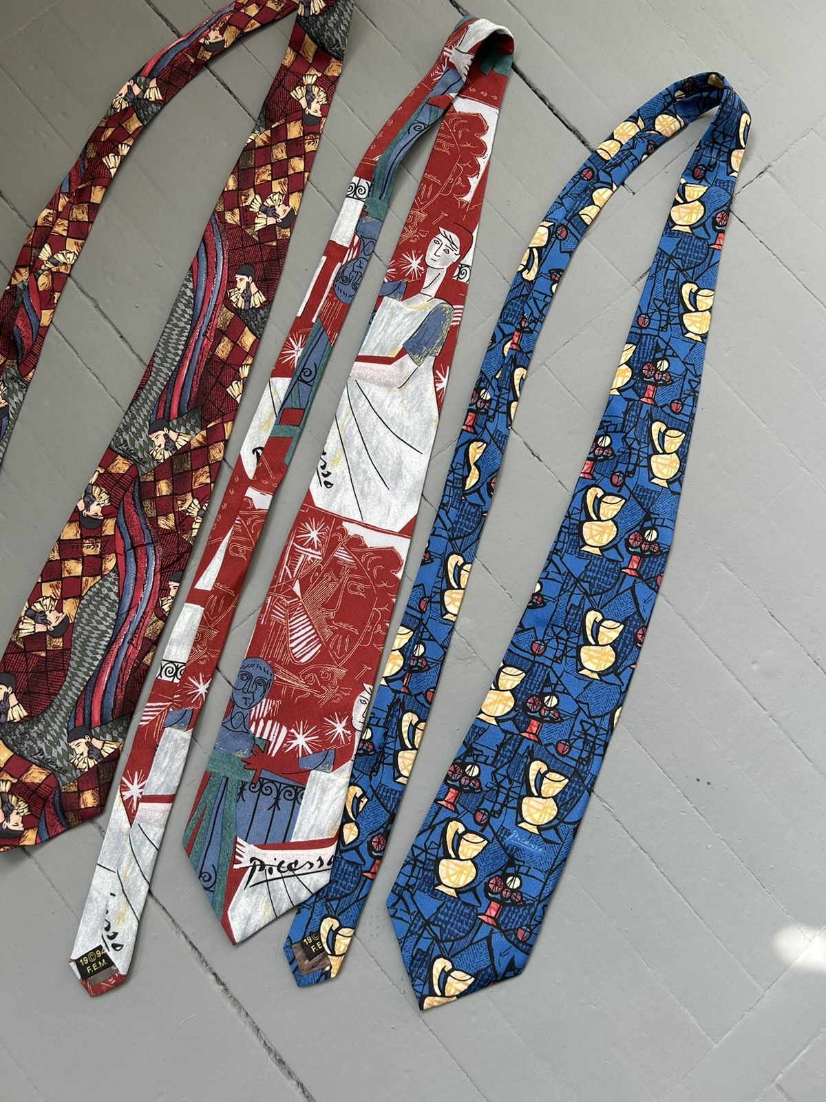 Other Picasso silk tie 3 pieces Size ONE SIZE - 3 Thumbnail