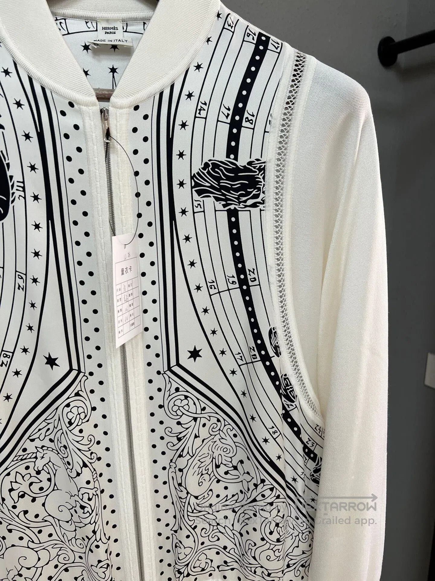 Hermes Hermes Starry Silk Baseball Jacket. Size S / US 4 / IT 40 - 3 Thumbnail