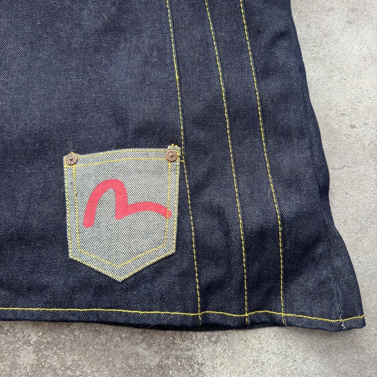 Evisu × Vintage Evisu Vintage Y2K Denim Shoulder Bag Size ONE SIZE - 5 Thumbnail