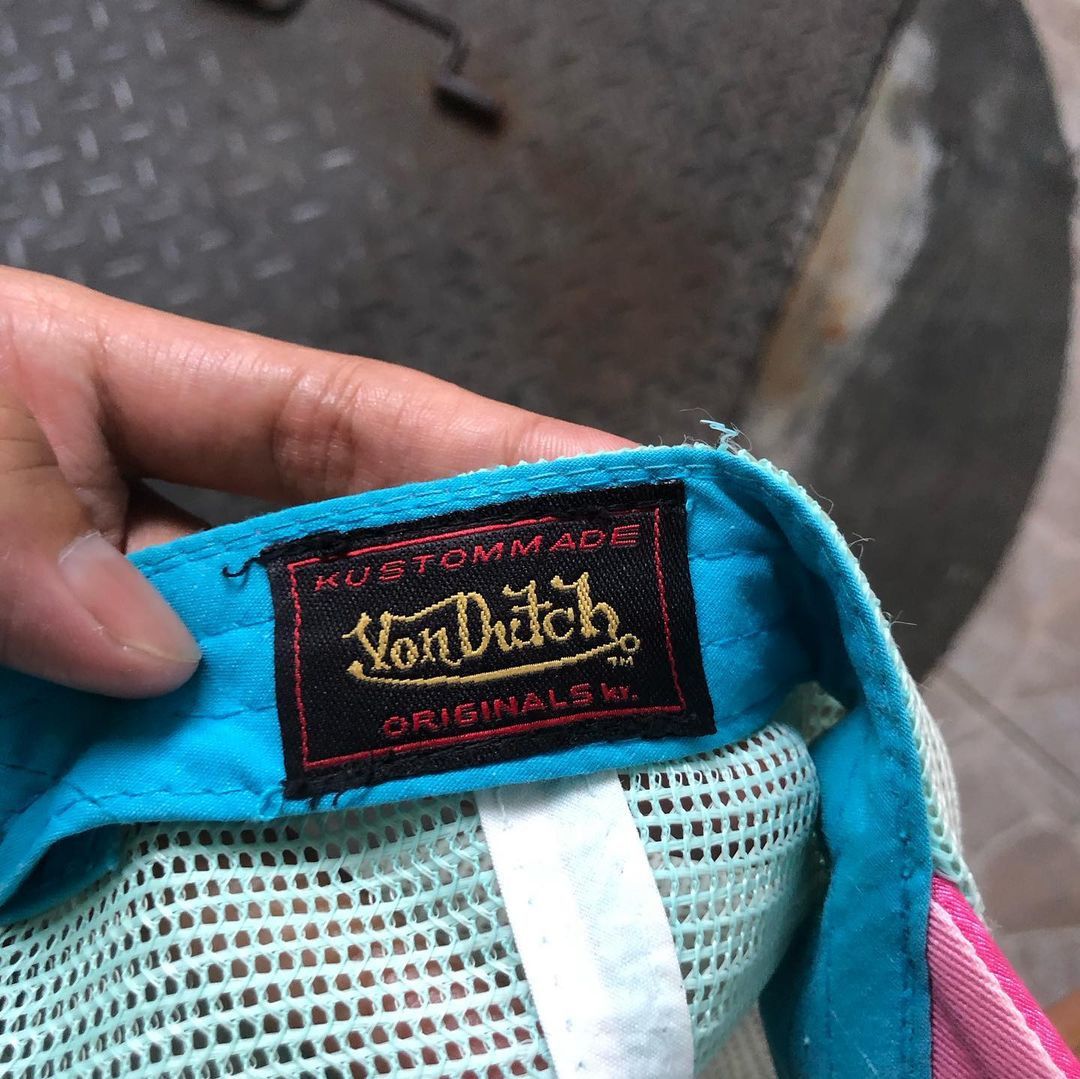Vintage Vondutch Pink Y2K Trucker Hat Rare Design Size ONE SIZE - 8 Thumbnail