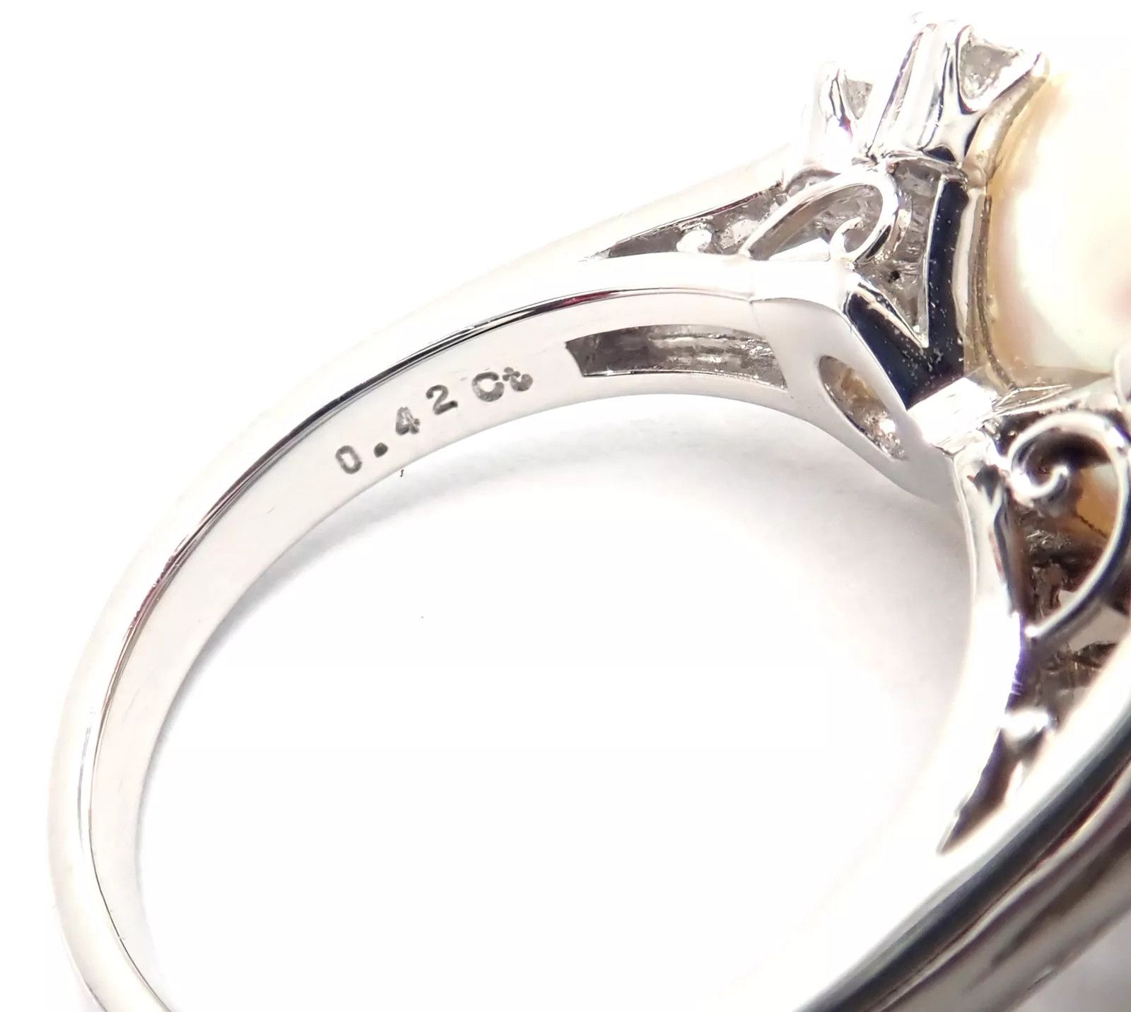 Mikimoto Diamond Large 12mm South Sea Pearl Ring Size ONE SIZE - 5 Thumbnail