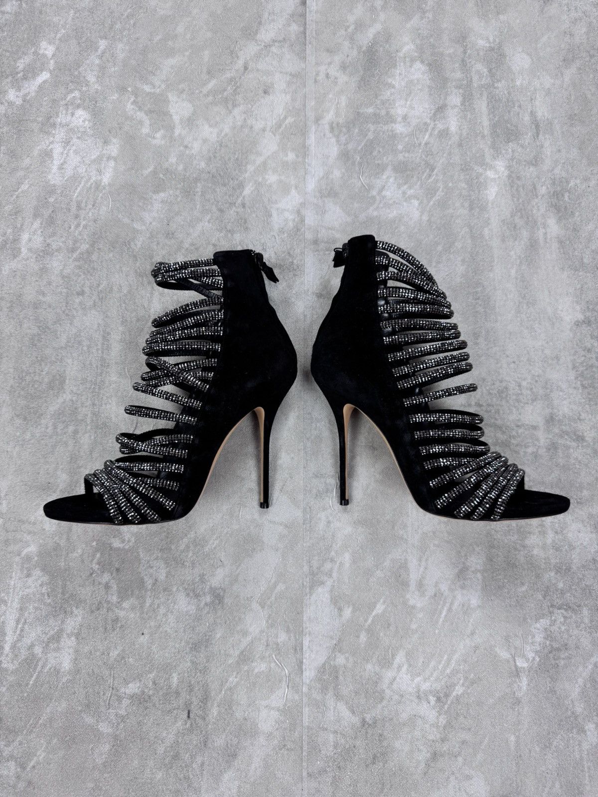 Casadei Casadei open crystal ankle high heels Women’s size 40 Size US 9 / IT 39 - 1 Thumbnail