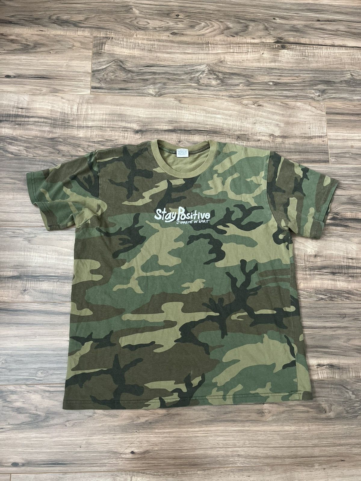 Supreme Supreme Stay Positive Tee Size US L / EU 52-54 / 3 - 1 Thumbnail