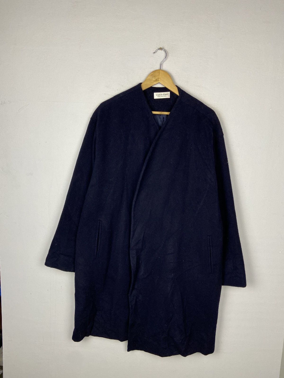 Calvin Klein CALVIN KLIEN COLLECTION OVERCOAT WOOLEN Size US L / EU 52-54 / 3 - 4 Thumbnail