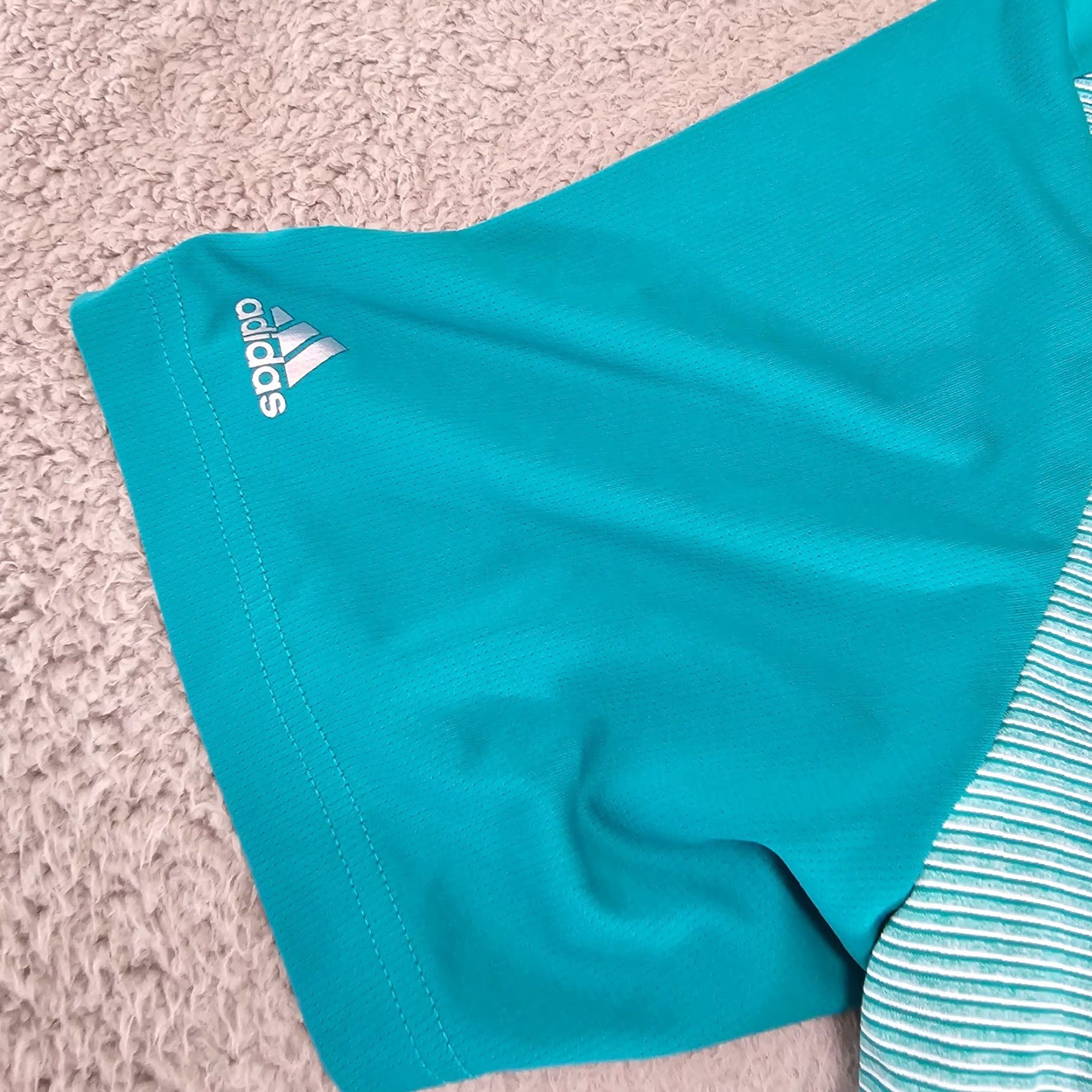 Adidas Adidas Polo Shirt Mens XL Mint Performance Golf Stretch Short Sleeve Pinstripe Casual Workwear Golf Polo Shirt Mens XL Mint Green Adidas Golf Polo Size US XL / EU 56 / 4 - 5 Thumbnail