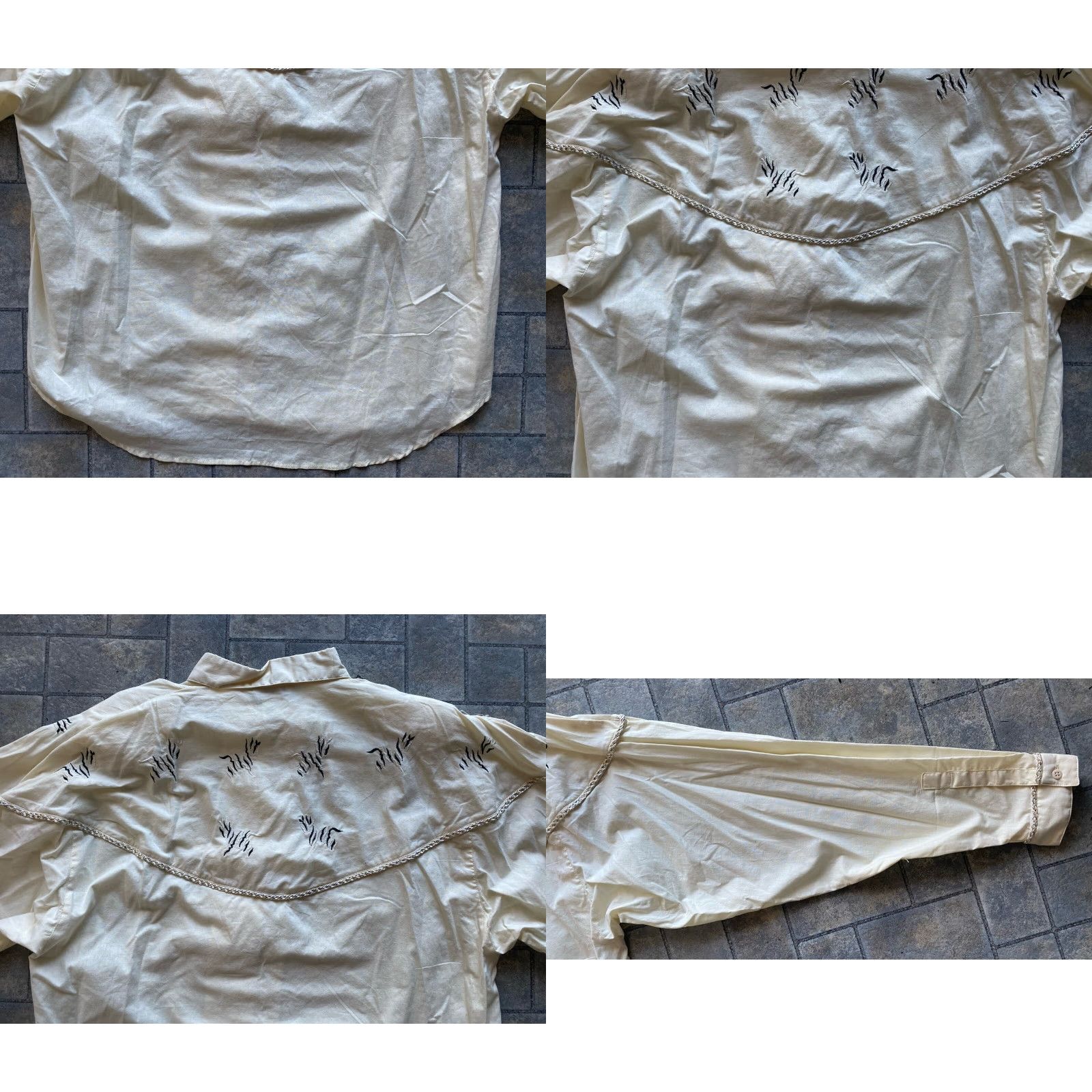 Wrangler Wrangler XL Button Up Woven India Cotton White Embroidery Shoulder Pad Womens Size XL / US 12-14 / IT 48-50 - 10 Thumbnail