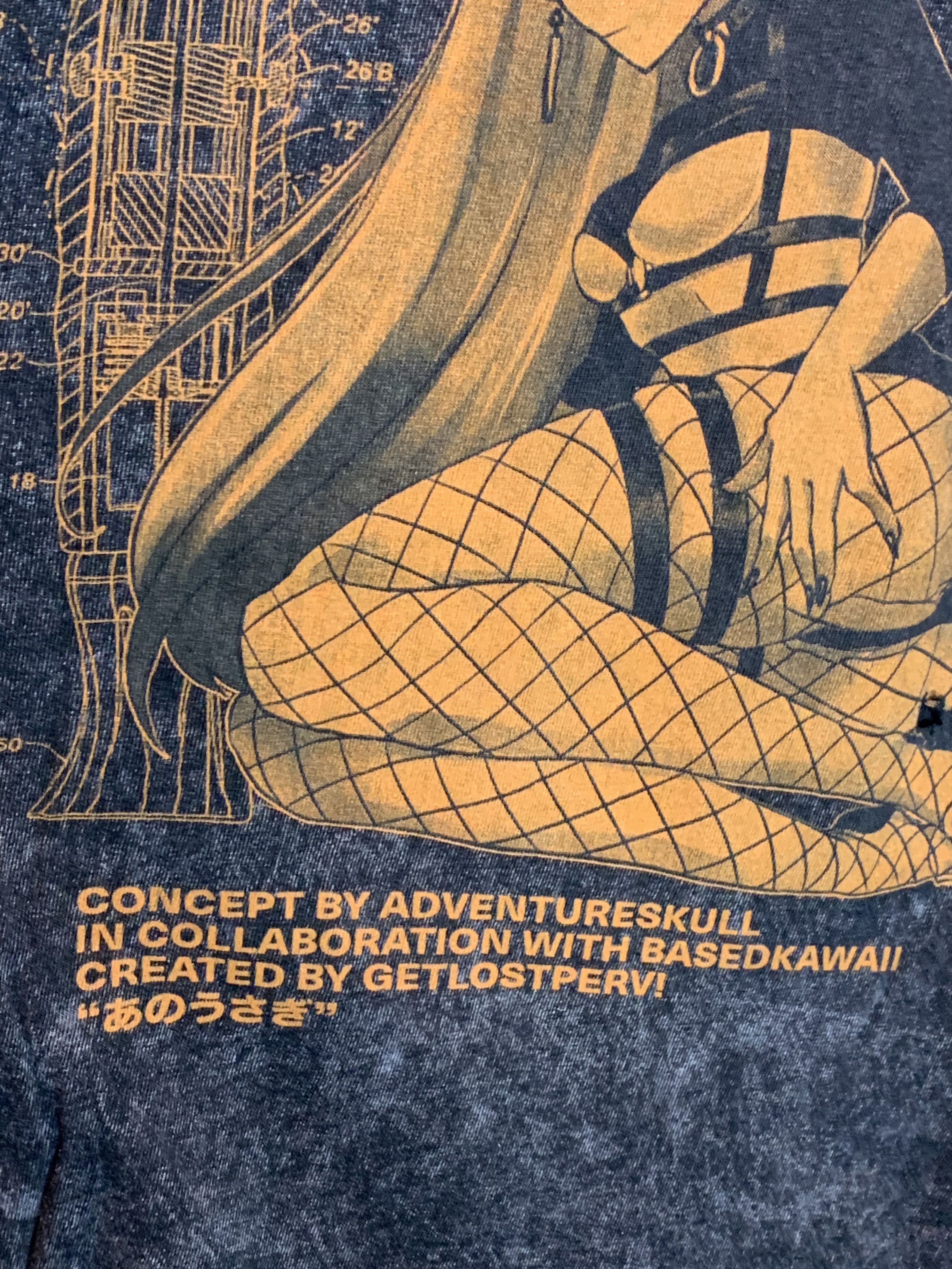 Other *RARE* GetLostPerv! x Based Hawaii Waifu Anime Art T-Shirt Size US L / EU 52-54 / 3 - 4 Thumbnail