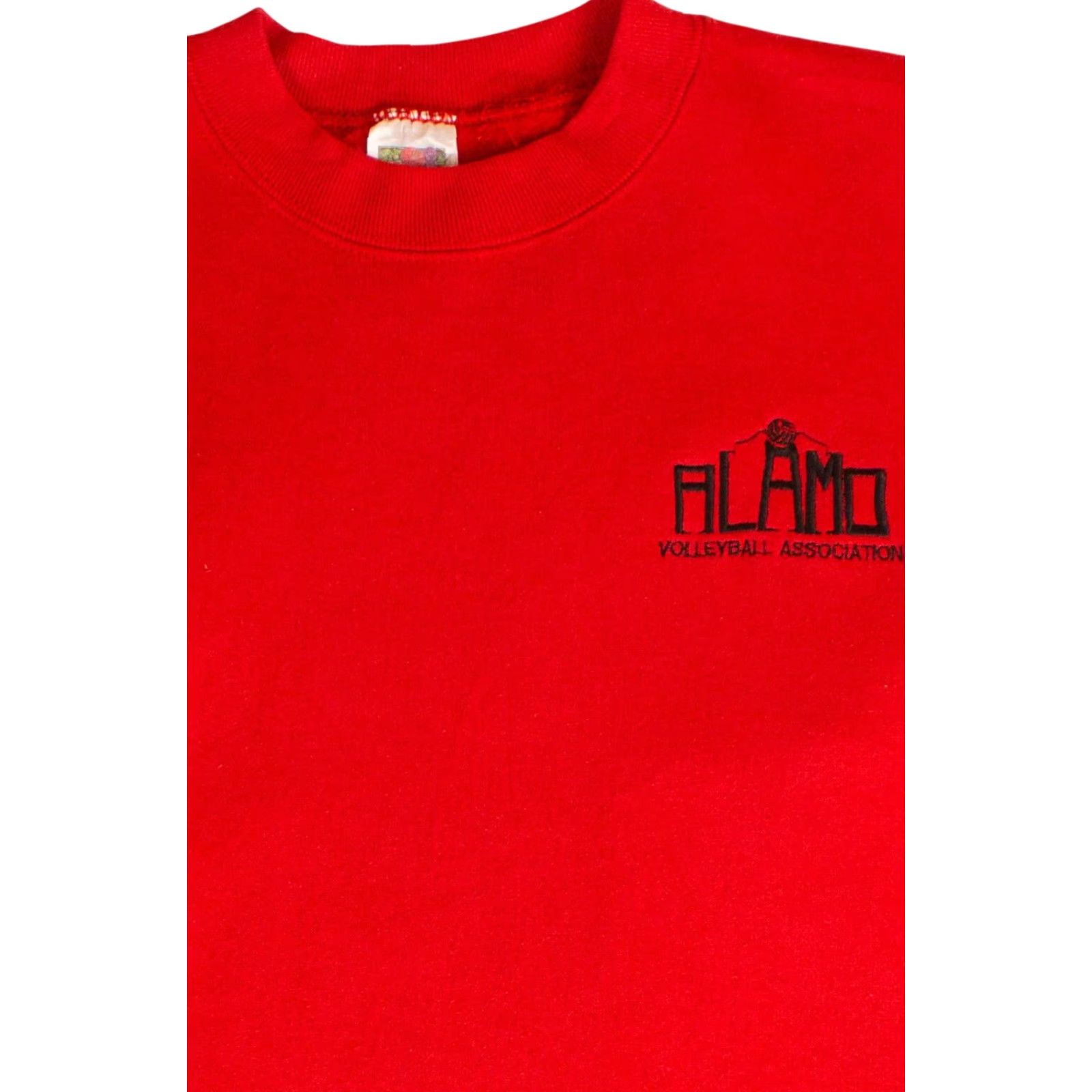 Fruit Of The Loom VINTAGE Embroidered Alamo Volleyball Association Sweatshirt 1990s Sweatshirt Red Large Mens Size US L / EU 52-54 / 3 - 2 Thumbnail