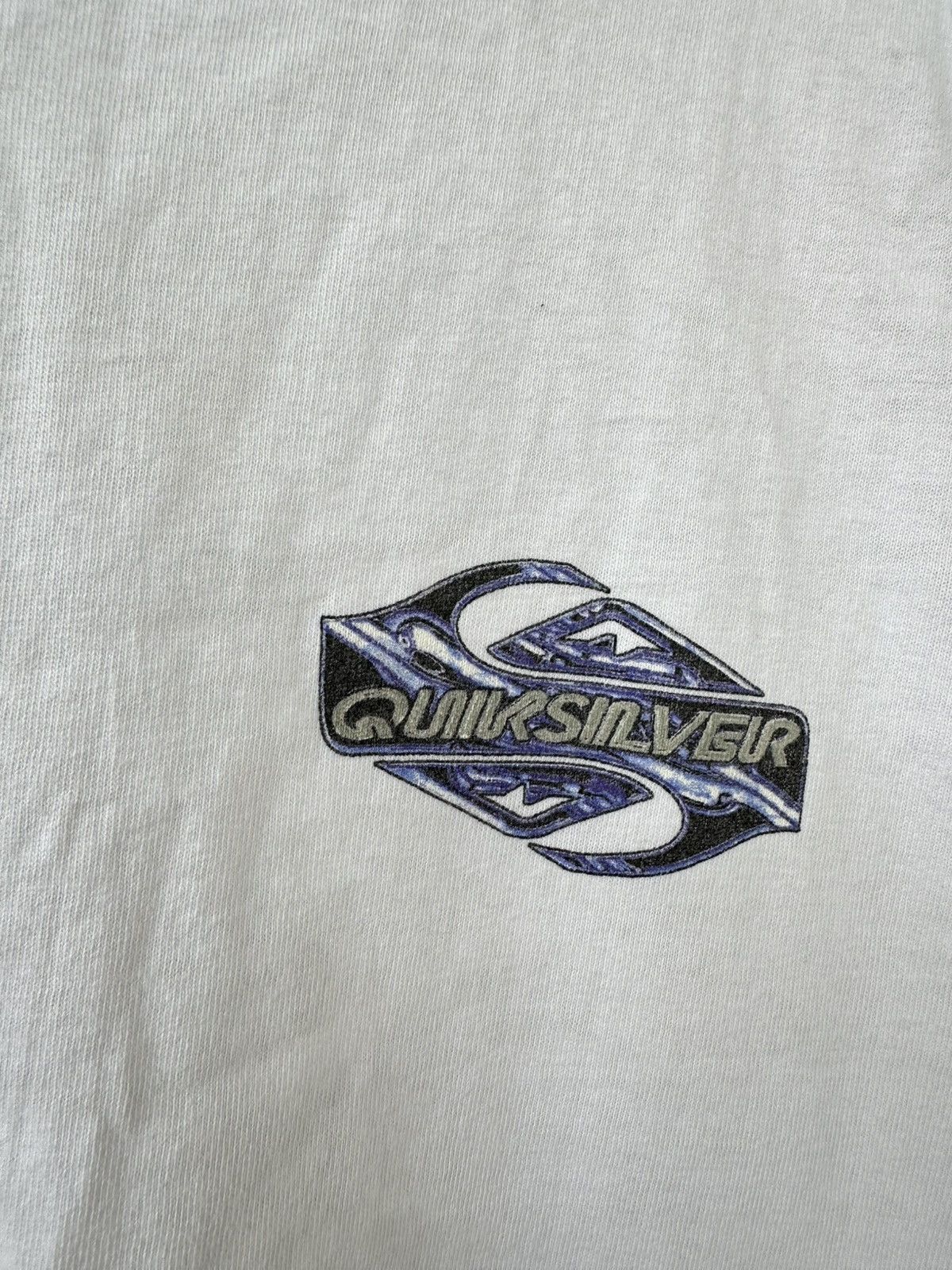 Quiksilver Vintage 90s Quiksilver Surfing Marble Big Logo Tank Top Size US L / EU 52-54 / 3 - 4 Thumbnail