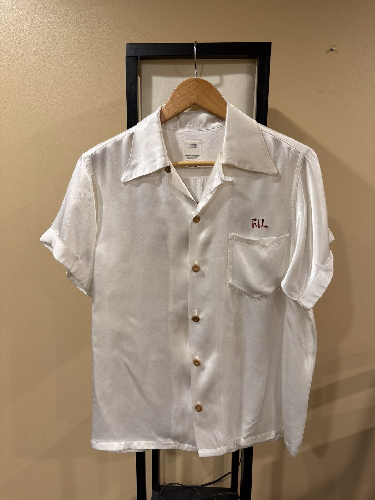 Visvim Visvim SS17 F.I.L. Irving Camp-Collar PEERLESS Satin Shirt Size US M / EU 48-50 / 2 - 3 Thumbnail