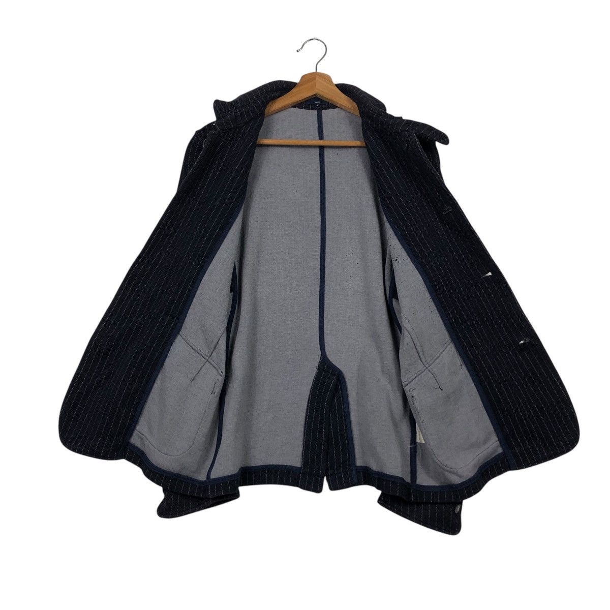Japanese Brand SHIPS Archive Pinstripe Work Jacket Japanese Utility Cut Size US L / EU 52-54 / 3 - 14 Thumbnail