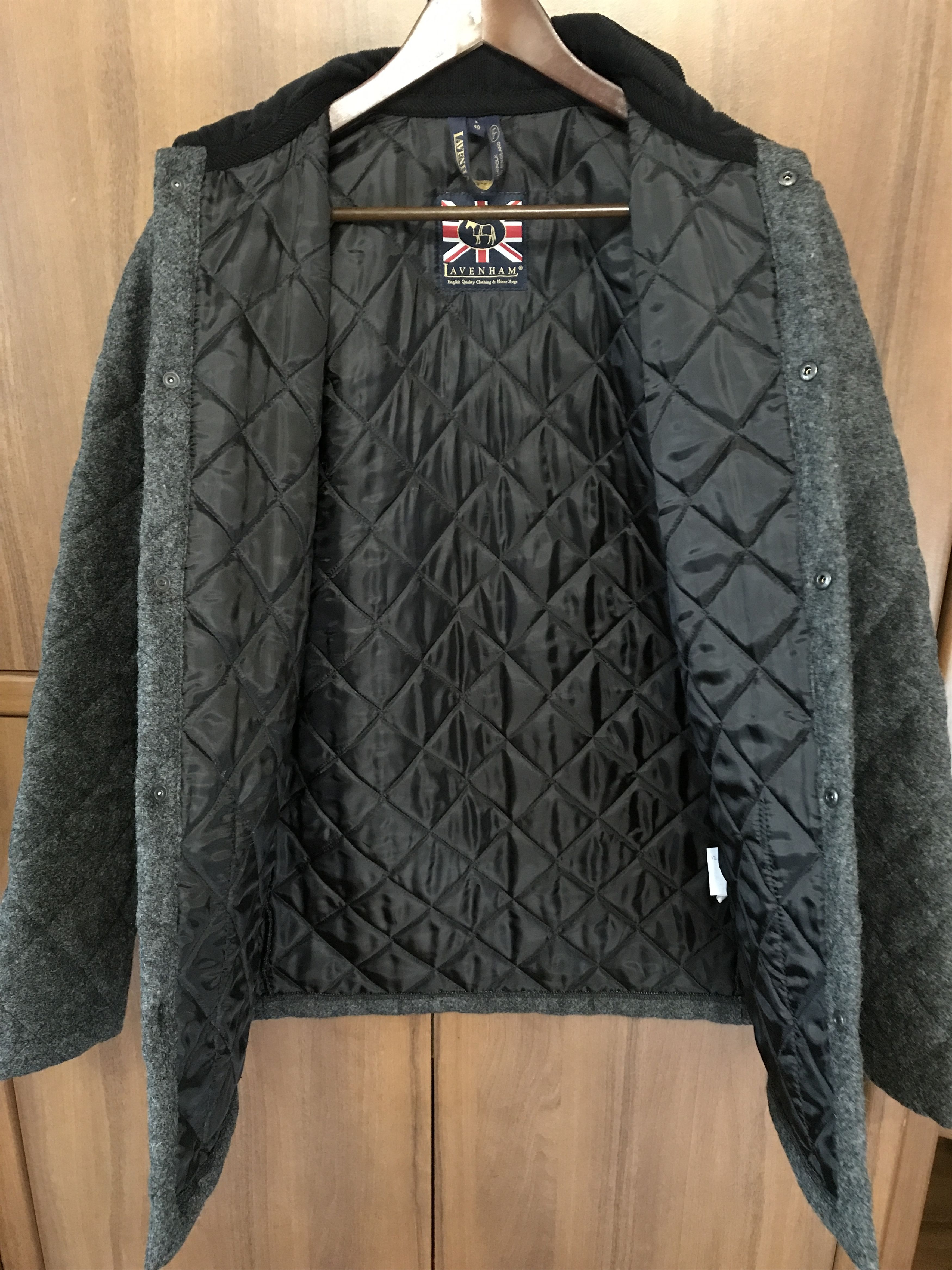 Japanese Brand Lavenham Quilted Wool Bomber Jacket Barbour Burberry Polo Size US M / EU 48-50 / 2 - 4 Thumbnail
