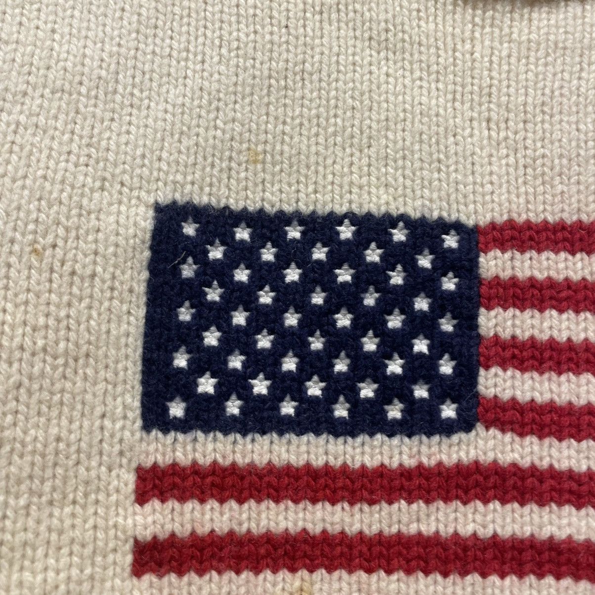 Polo Ralph Lauren × Vintage Polo Ralph Lauren American Flag Sweater Size US XL / EU 56 / 4 - 7 Thumbnail