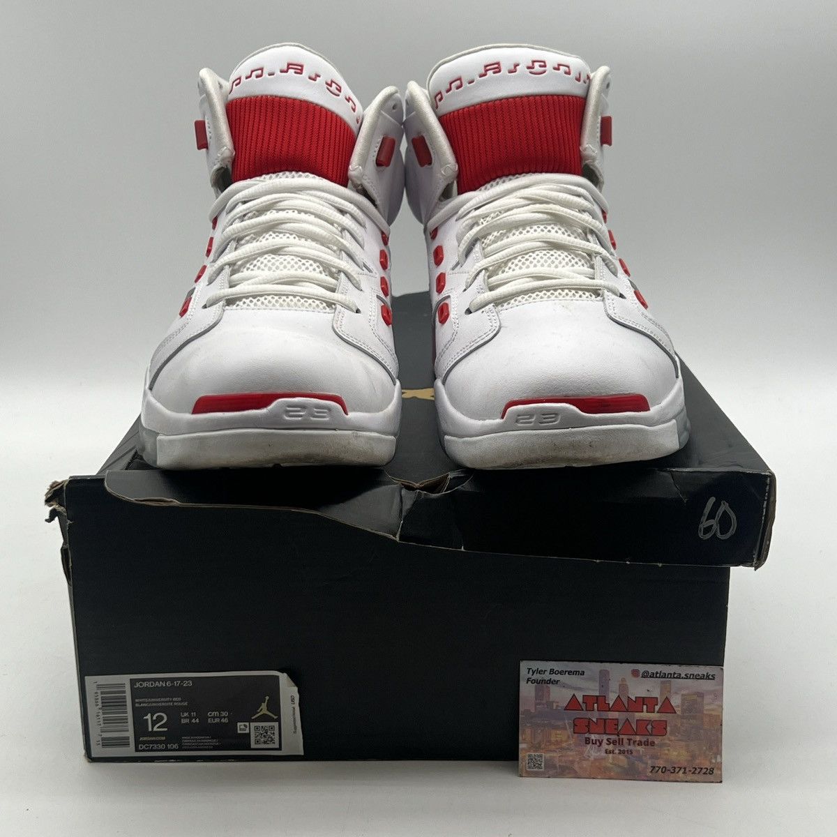 Jordan Brand Jordan 6-17-23 white fire red Size US 12 / EU 45 - 2 Thumbnail