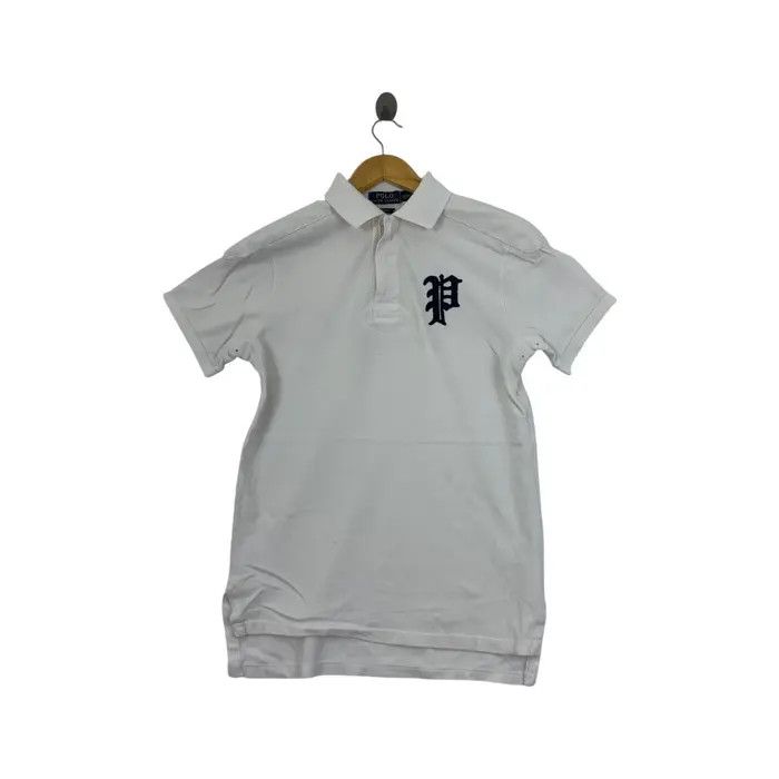 Polo Ralph Lauren Vintage POLO RALPH LAUREN P Embroidered Custom Fit Tee Shirt Size S / US 4 / IT 40 - 1 Thumbnail
