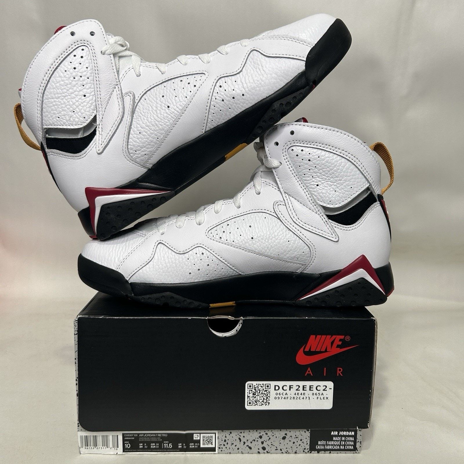 Jordan Brand Nike Air Jordan 7 Retro OG “Cardinal Red” Size US 10 / EU 43 - 3 Thumbnail