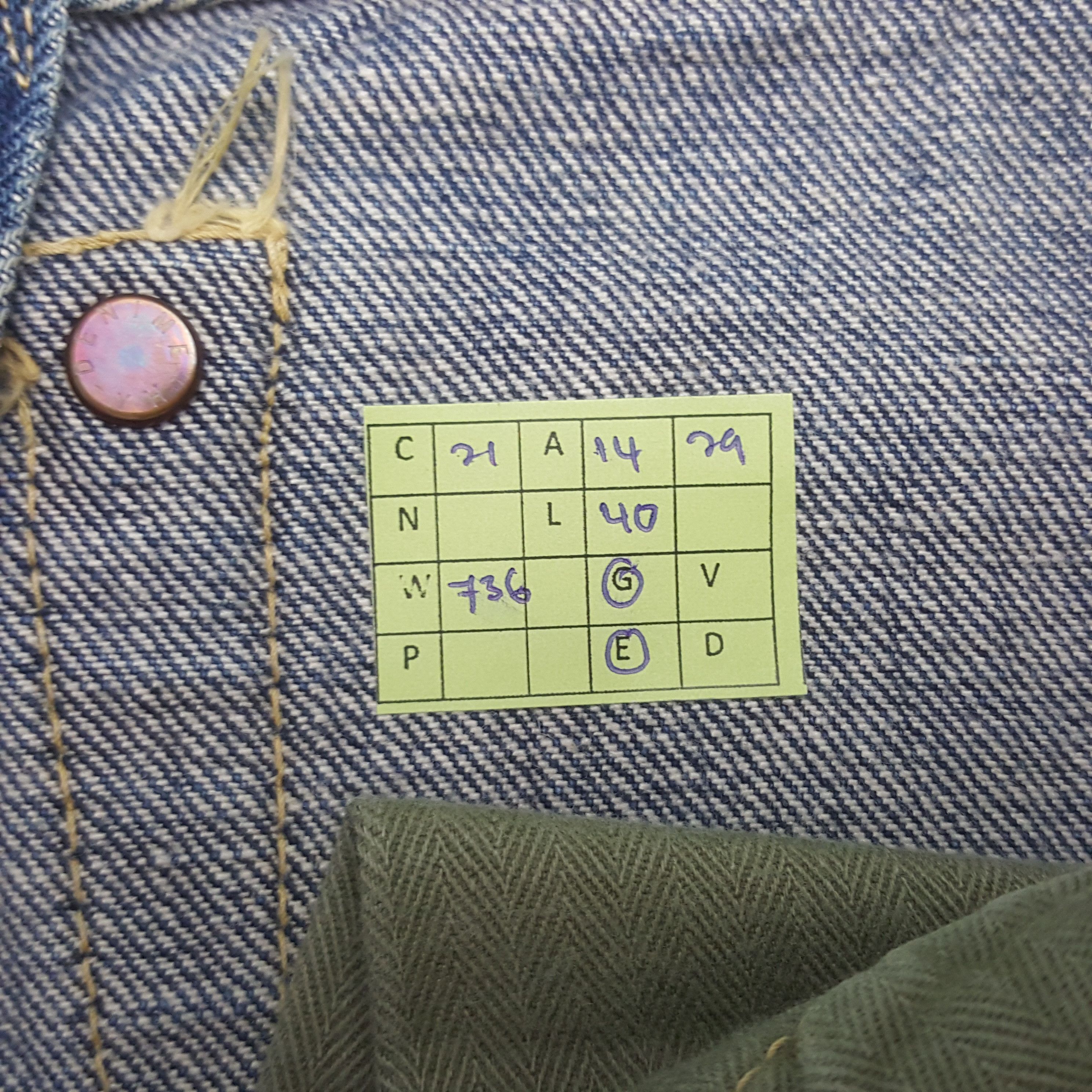 Denime Vintage Denime Selvedge Japanese Denim Jeans RR21 Size US 28 / EU 44 - 8 Thumbnail