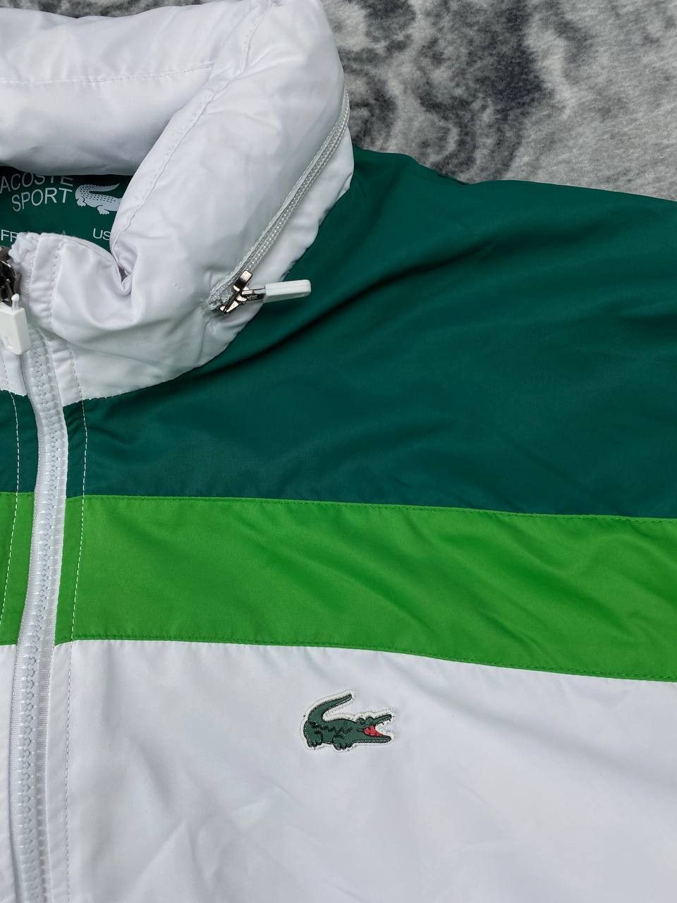 Lacoste Lacoste Sport Striped Windbreaker Jacket Size US XL / EU 56 / 4 - 3 Thumbnail