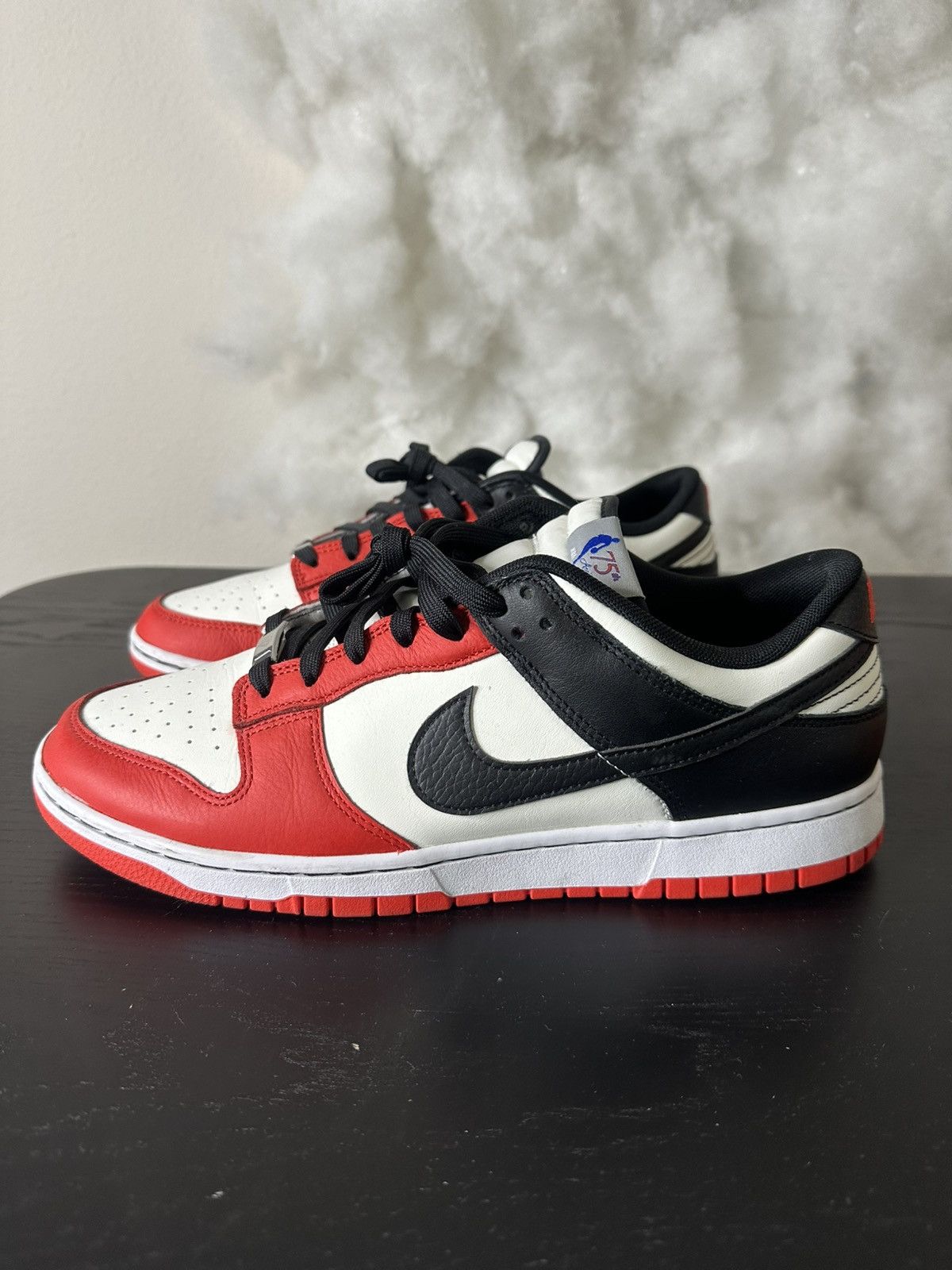 Nike Nike Dunk Low EMB NBA 75th Anniversary Chicago men’s Sneaker Size US 11 / EU 44 - 4 Thumbnail