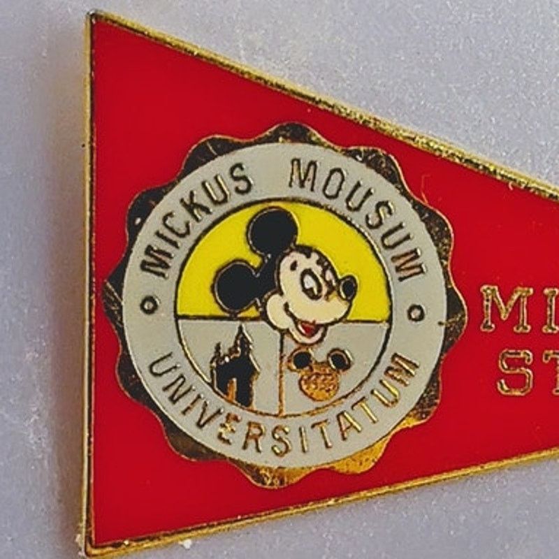 Disney Vintage Mickey State Mickus Mousum Universitatum Pin NIP Size ONE SIZE - 3 Thumbnail