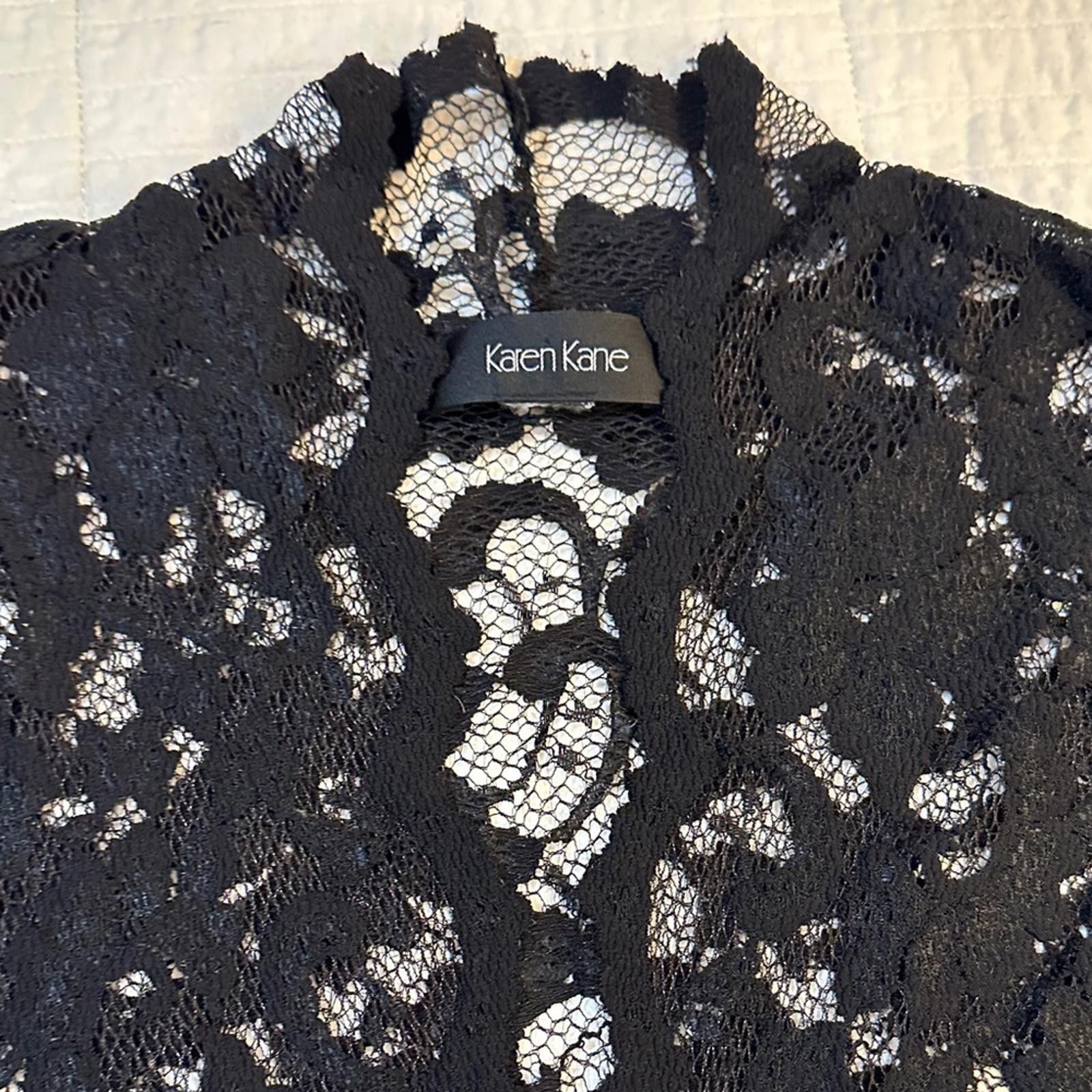 Other Karen Kane sz 8 Black Lace Midi Dress EUC Size M / US 6-8 / IT 42-44 - 4 Thumbnail
