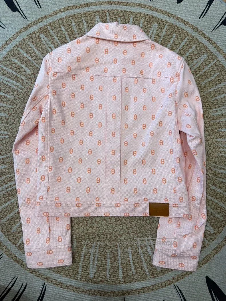 Hermes Hermes Pink Pig Nose Denim Jacket Size XXS / US 00 / IT 34 - 2 Thumbnail