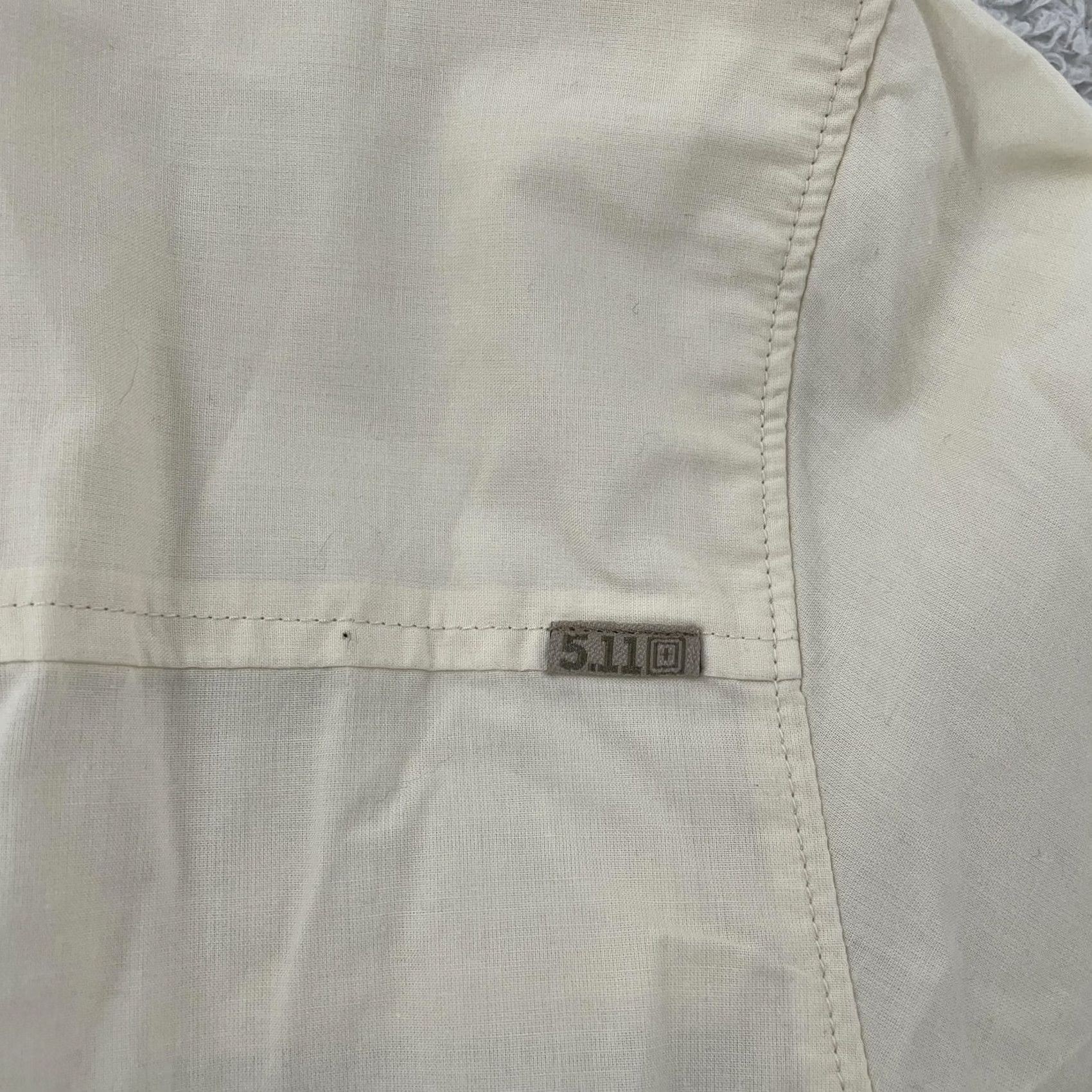 Vintage 5.11 Tactical Shirt Mens Medium Ivory Igor Solid L/S Snap Front Rapid Entry Size US M / EU 48-50 / 2 - 5 Thumbnail