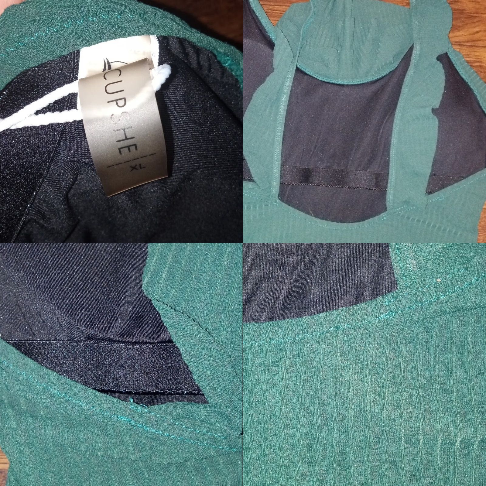 Vintage CUPSHE One Piece XL Green Women Shirt Ladies Green One Piece Adult XL Cupshe Green Women Size ONE SIZE - 8 Thumbnail