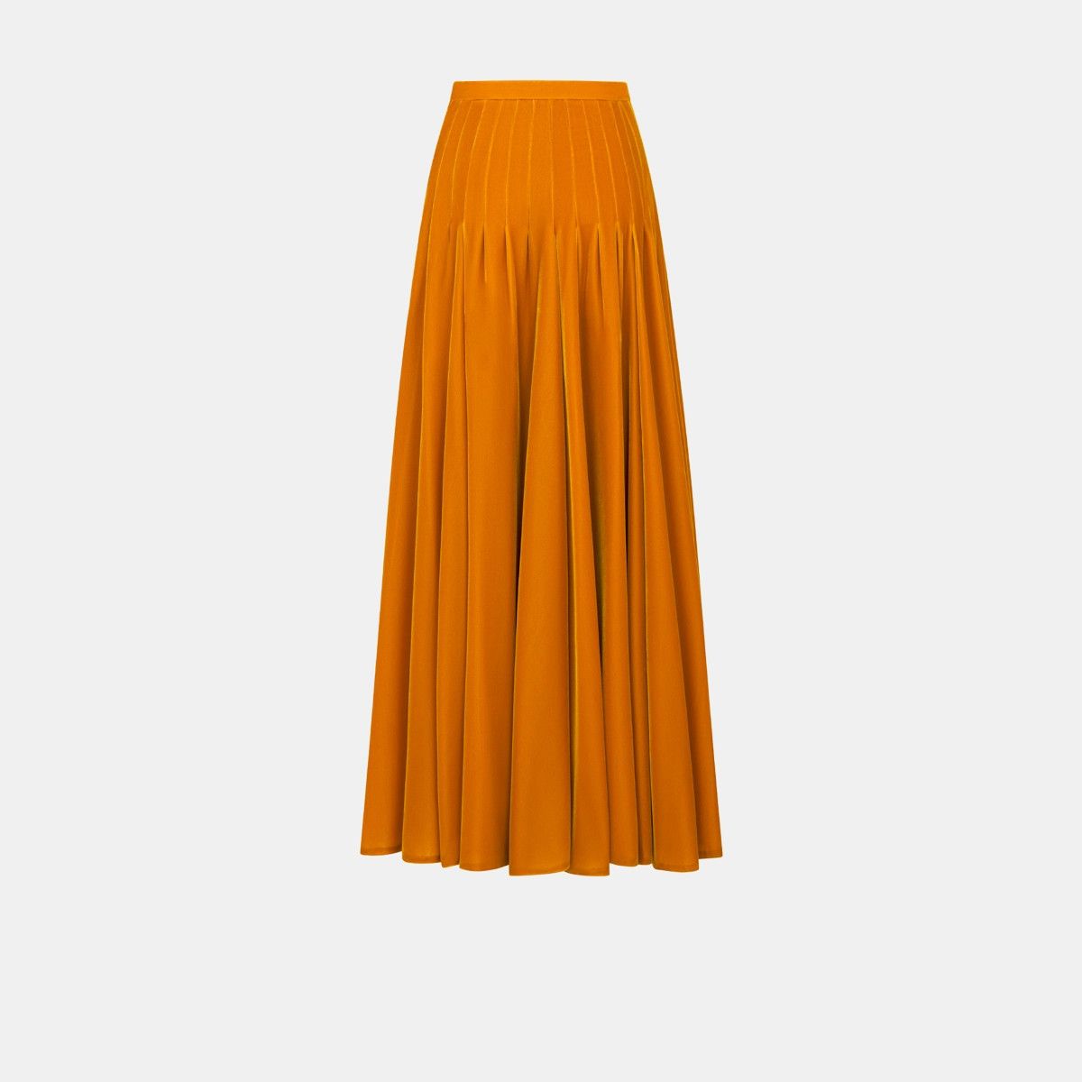 Dior o1bcso1str0225 Long Flared Skirt in Orange Size 28" / US 6 / IT 42 - 2 Thumbnail
