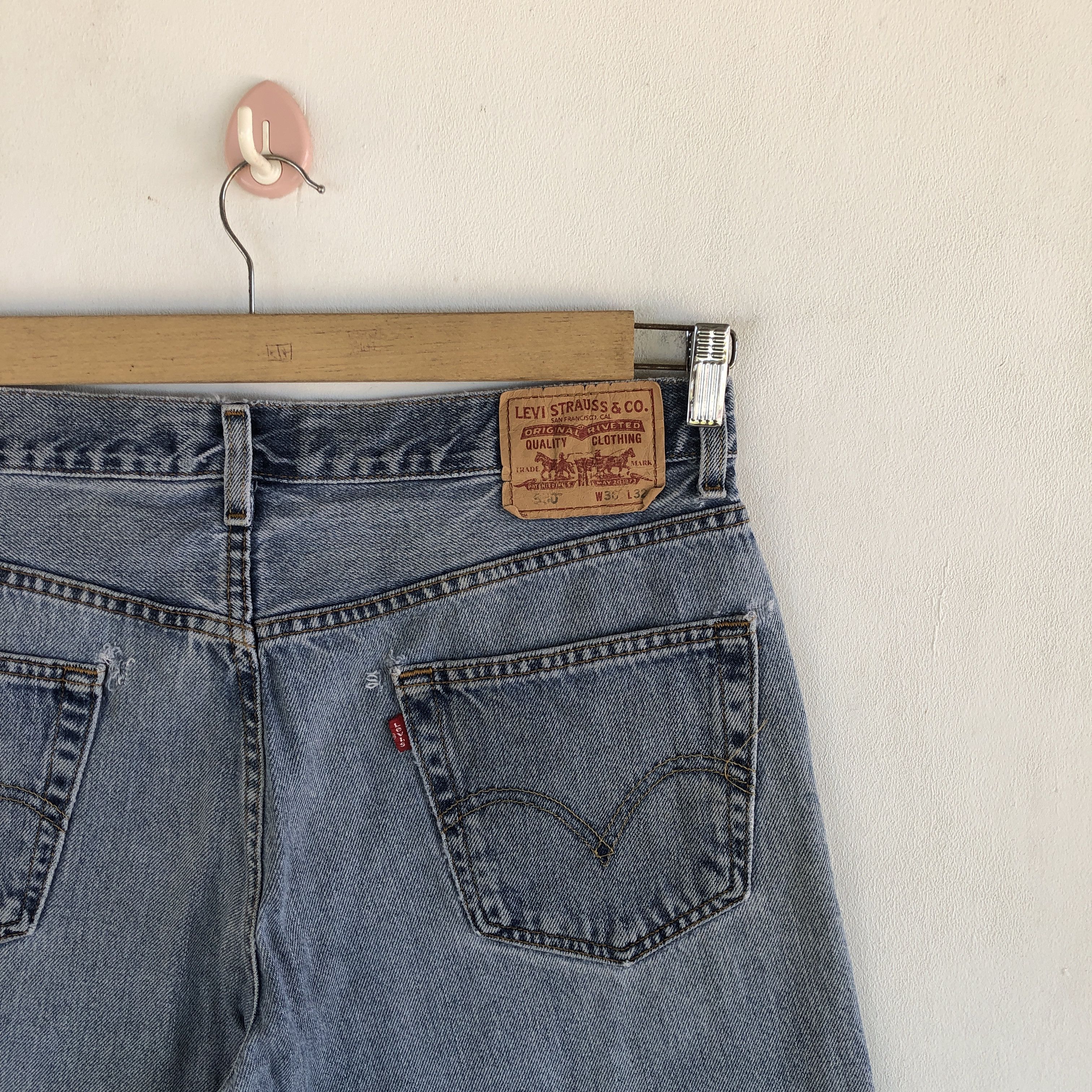 Levi's Vintage Levis Sun Faded Jeans Levi's 550 Light Wash Denim Size US 32 / EU 48 - 5 Thumbnail