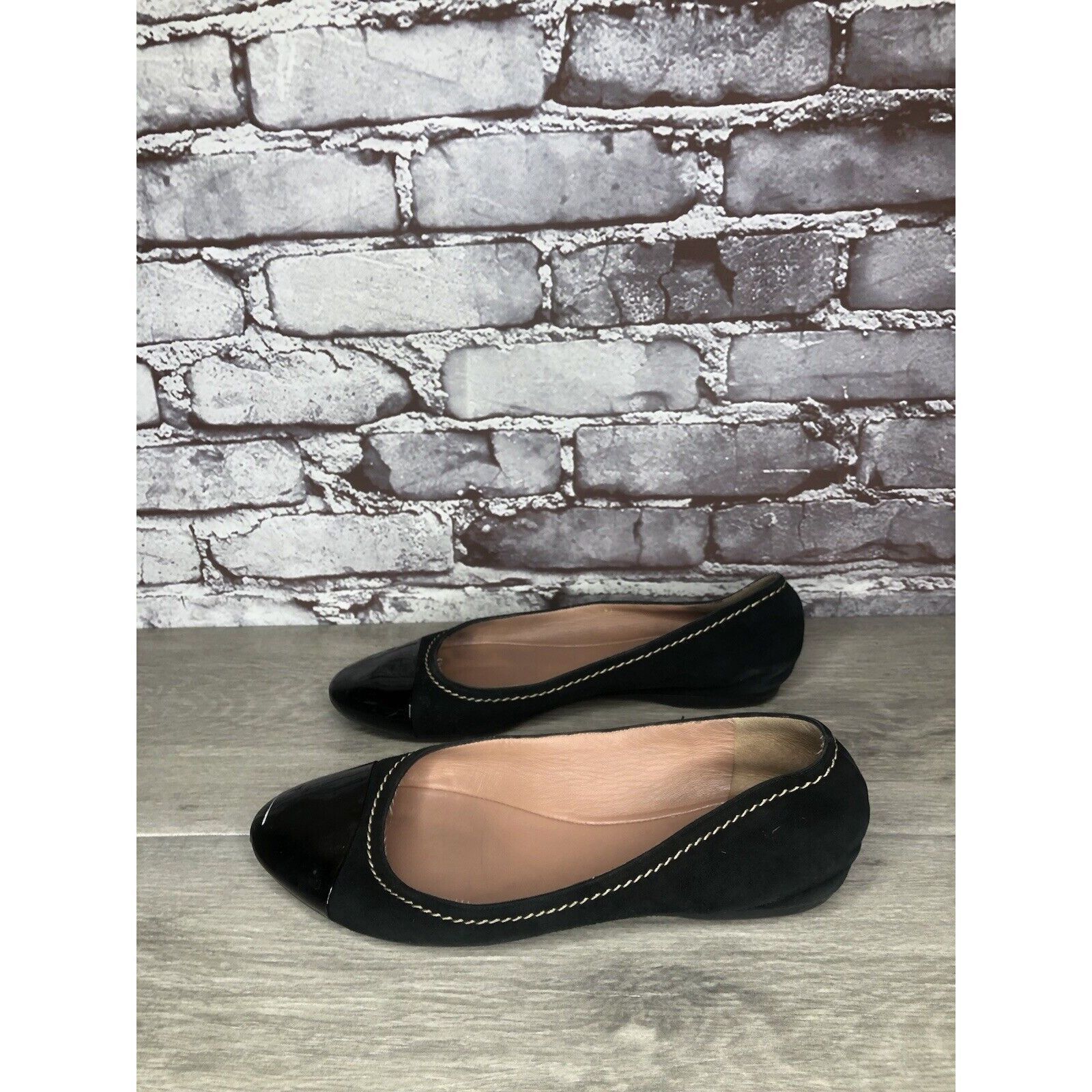 Hugo Boss Boss Hugo Boss Black Suede Leather Ballerina Flats Shoes Wom Size US 8.5 / IT 38.5 - 17 Thumbnail