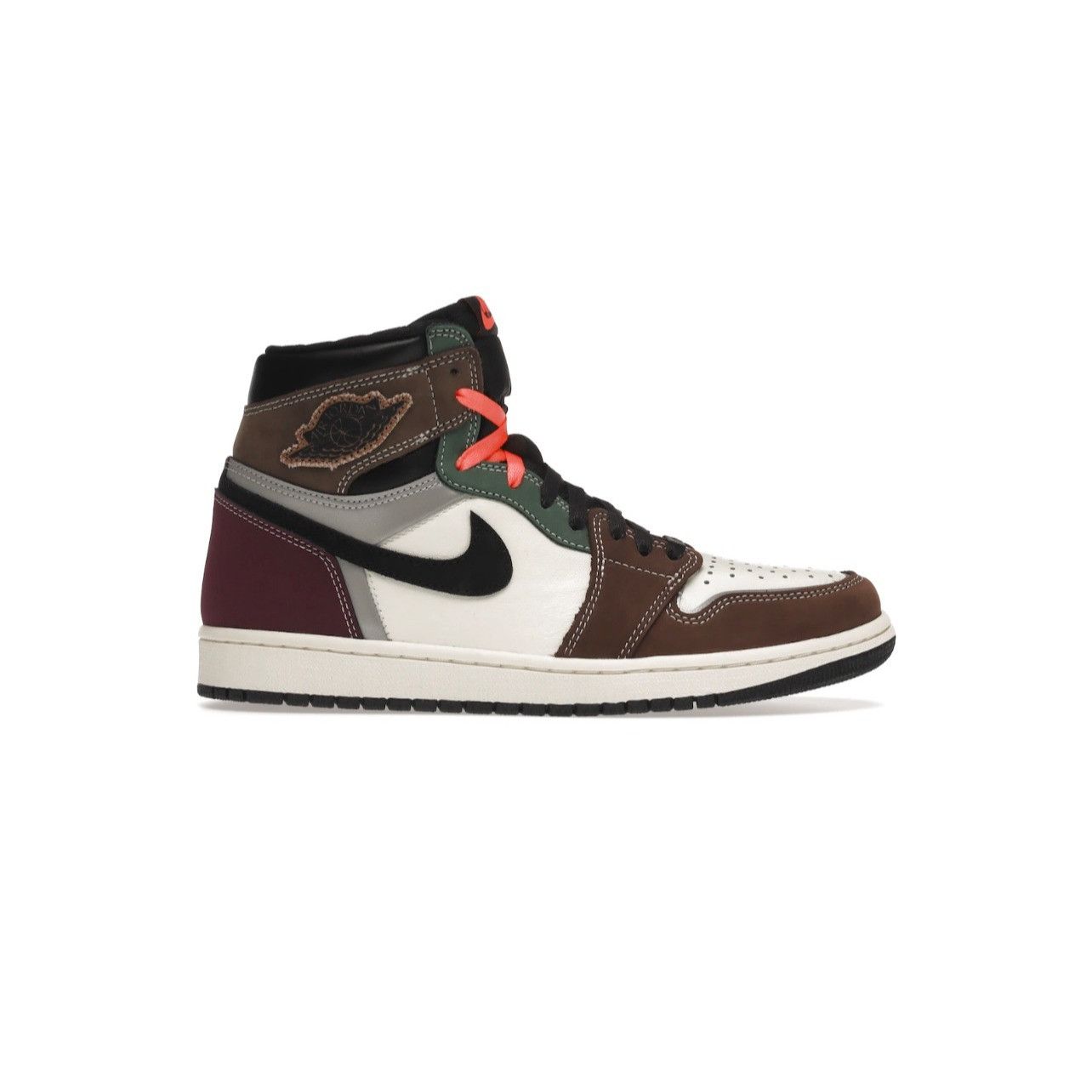 image of Nike Jordan 1 Retro High OG Hand Crafted Size 9- Dh3097-001 Shoes in Black/Brown/Dark Chocolate