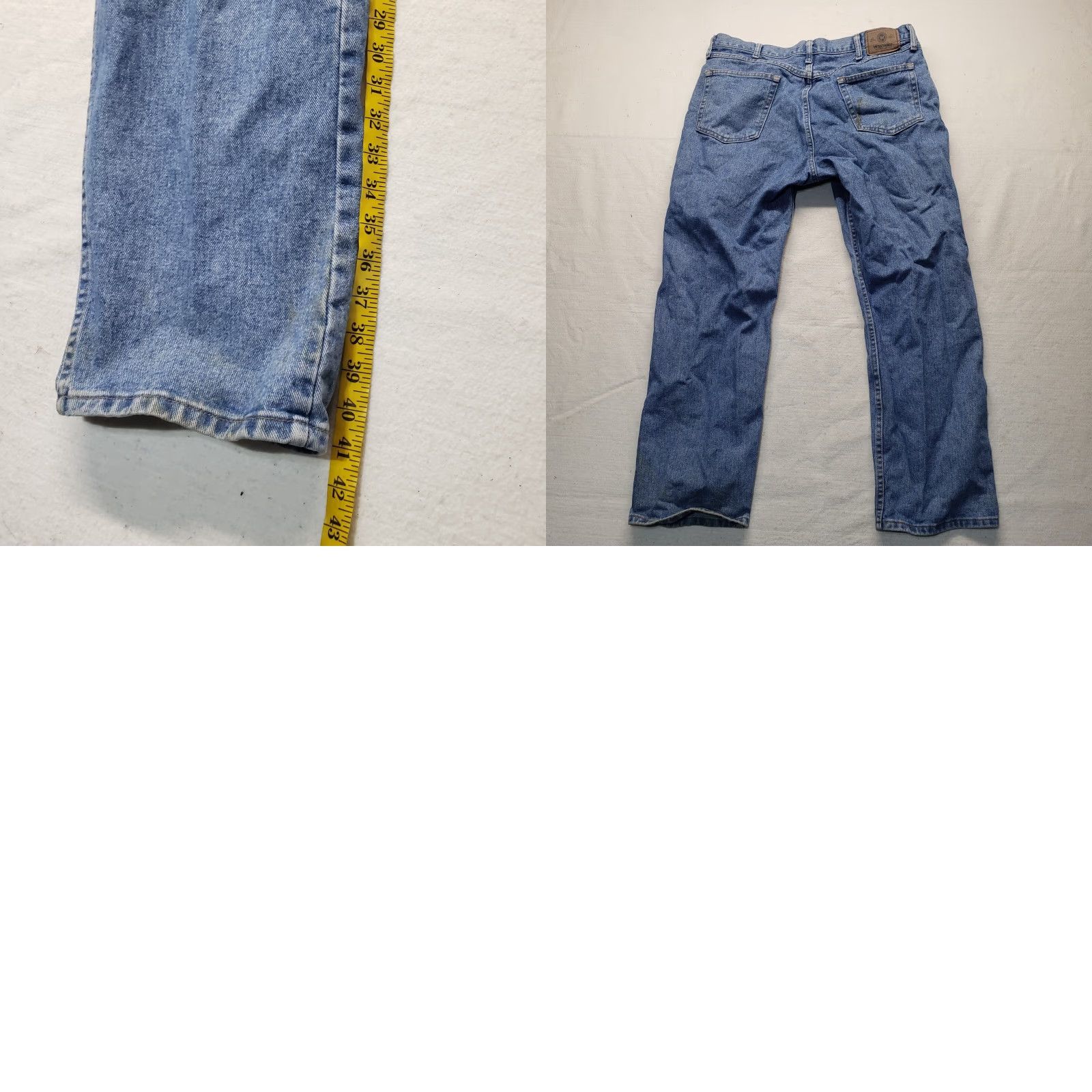Wrangler VINTAGE Wrangler Authentic Jeans - Men’s Relaxed Fit Straight Leg Denim Pants 38x29 Blue Size US 38 / EU 54 - 8 Thumbnail