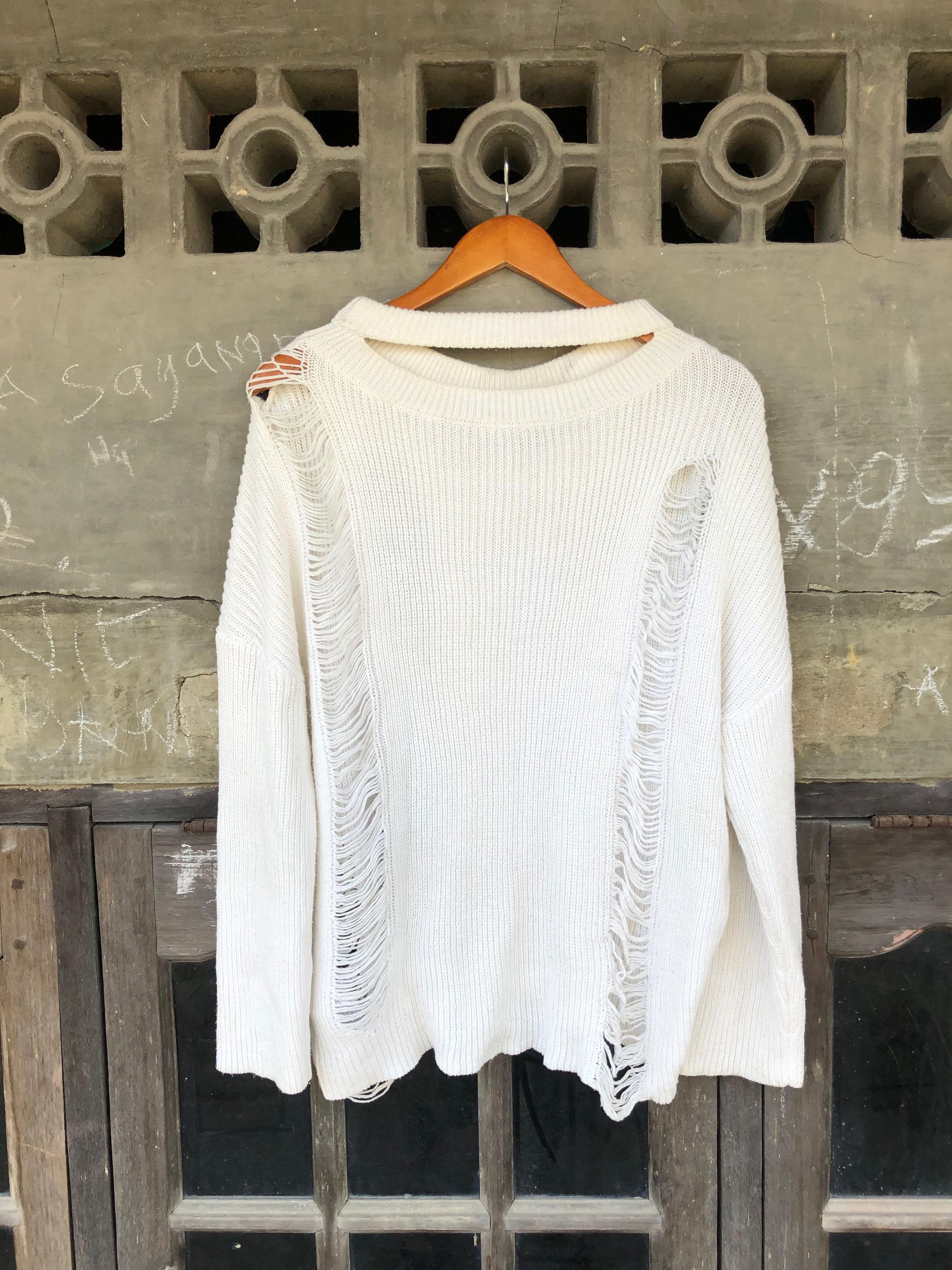 Diesel Diesel Distressed Grunge Knitwear Size US L / EU 52-54 / 3 - 2 Thumbnail