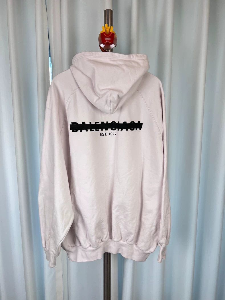 Balenciaga Balenciaga White strikethrough letter Logo loose hoodie Size US S / EU 44-46 / 1 - 2 Thumbnail