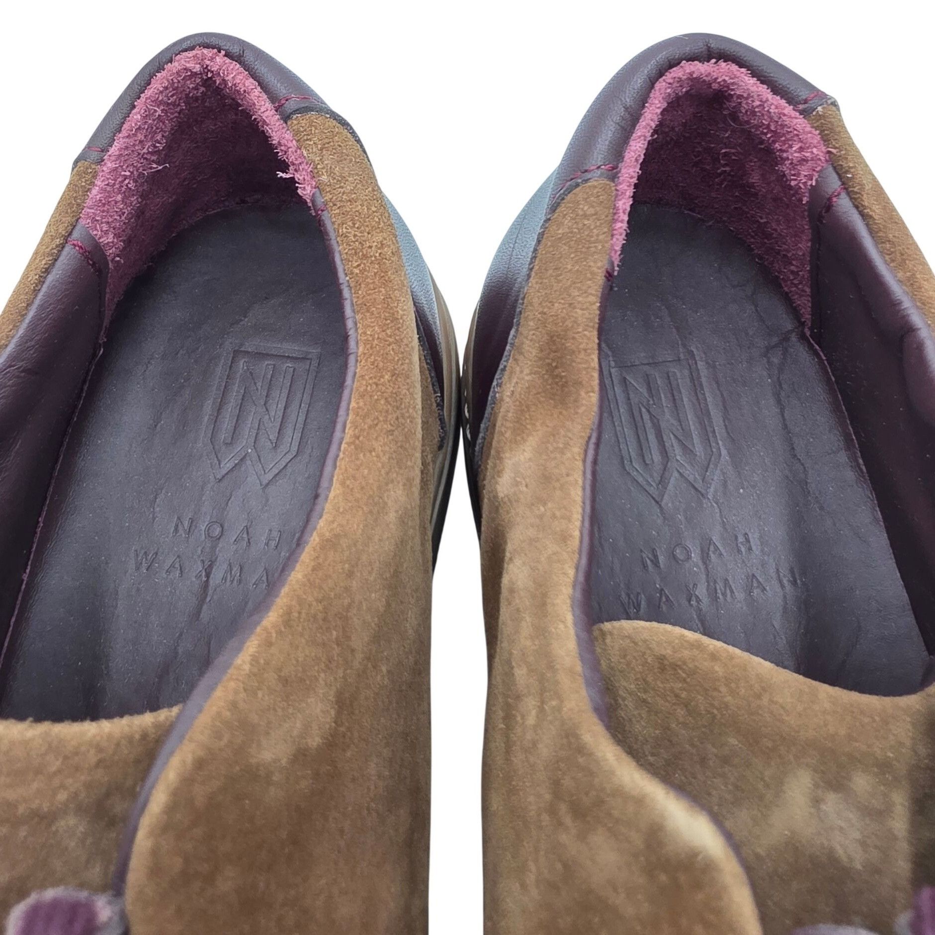Other Worn Once? Noah Waxman Essex Sneakers Men 9.5 Brown Leather Size US 9.5 / EU 42-43 - 6 Thumbnail