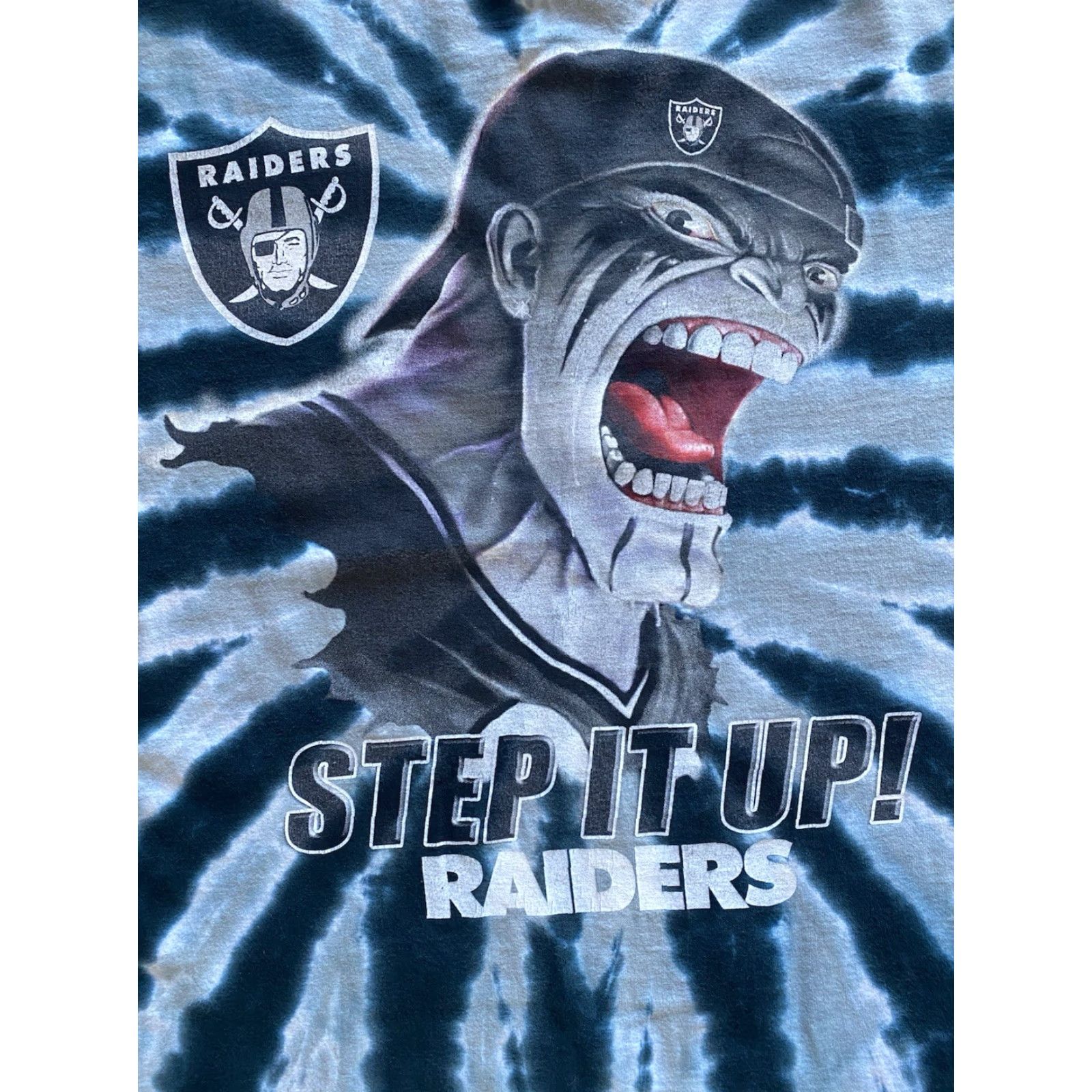 Liquid Blue Liquid Blue T Shirt Raiders NFL Multicolor Short Sleeve Men’s Large L Sports Tie Dye Shirt Size US L / EU 52-54 / 3 - 6 Thumbnail