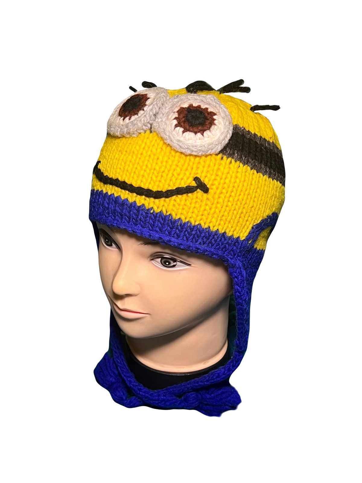 Vintage Y2K MINIONS KNIT HAT BEANIE HAT Size ONE SIZE - 3 Thumbnail