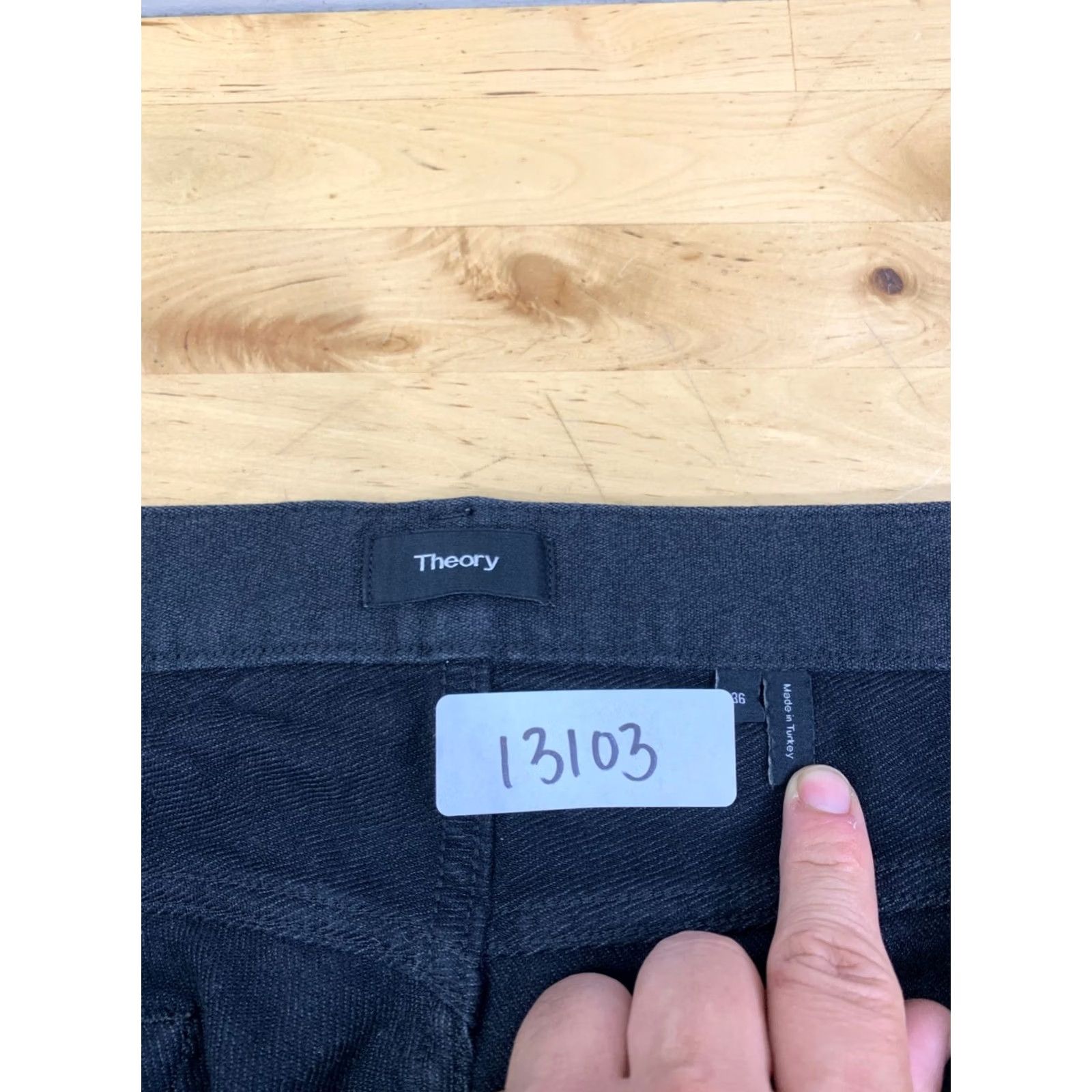 Theory Theory Pants Men 36x28 Charcoal Gray Chino Straight Casual Business 13103 Size US 36 / EU 52 - 2 Thumbnail