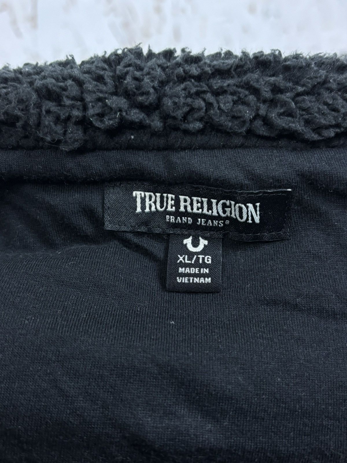 True Religion True Religion Logo Faux Shearling Zip Up Sherpa Jacket XL Size US XL / EU 56 / 4 - 8 Thumbnail