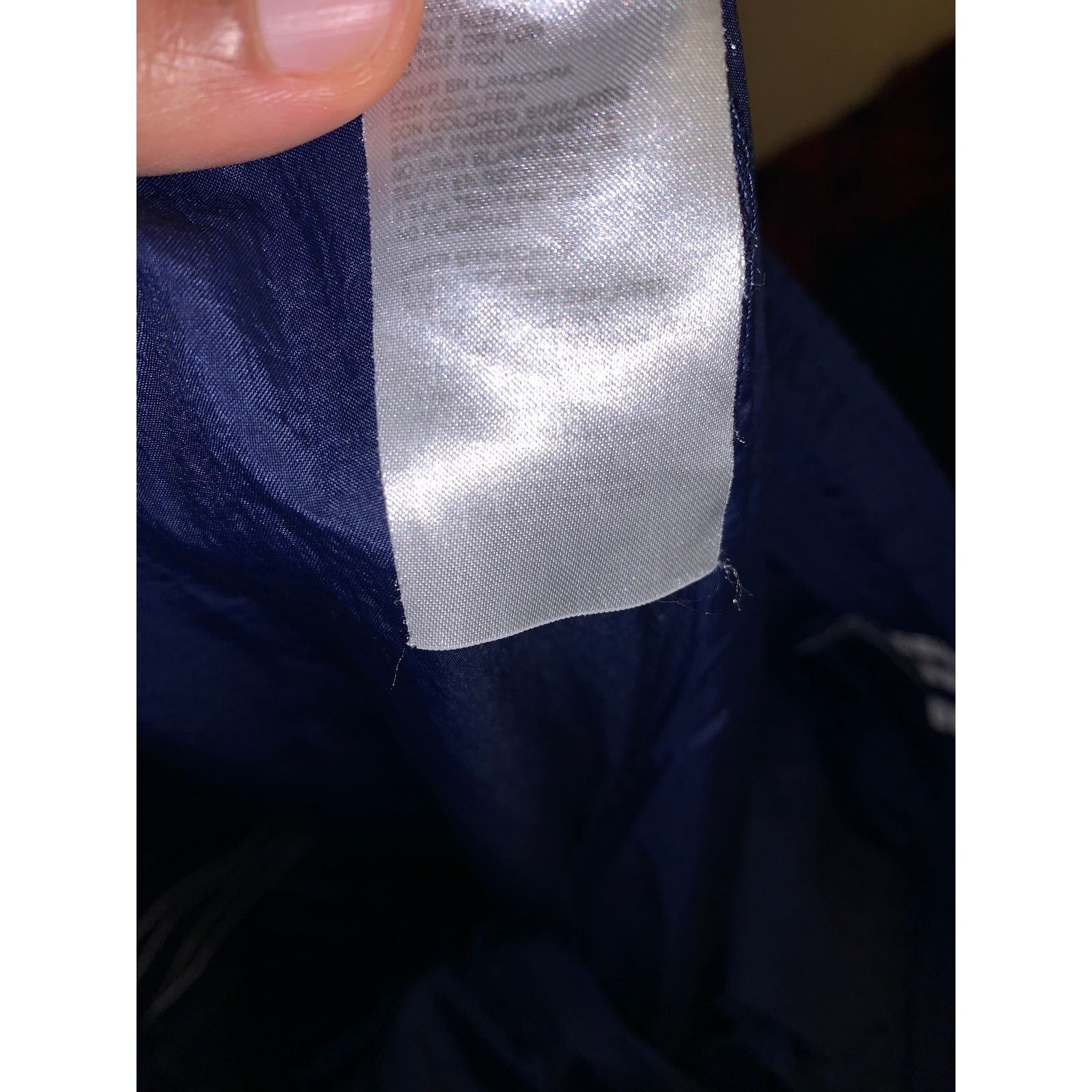 Adidas × Vintage Y2K Adidas Windbreaker Track Pants Large Navy Blue 3 Stripe Size US 36 / EU 52 - 8 Thumbnail