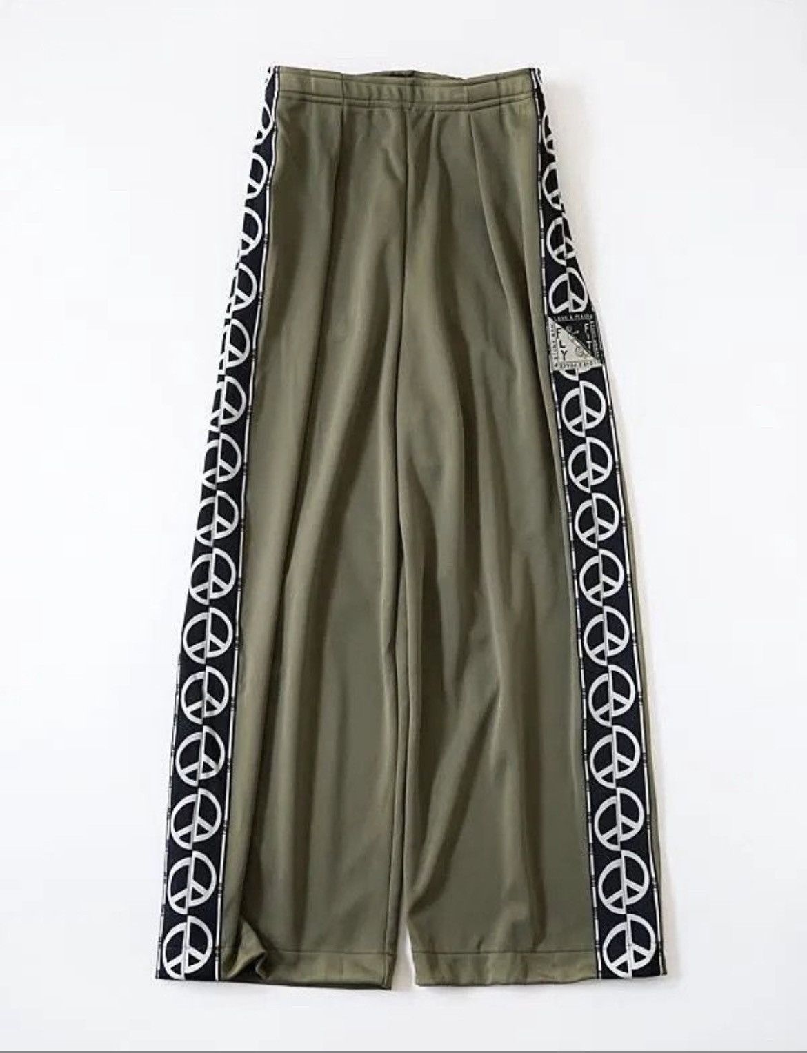 Kapital TH.D.D peace smooth jersey baggy track pants khaki