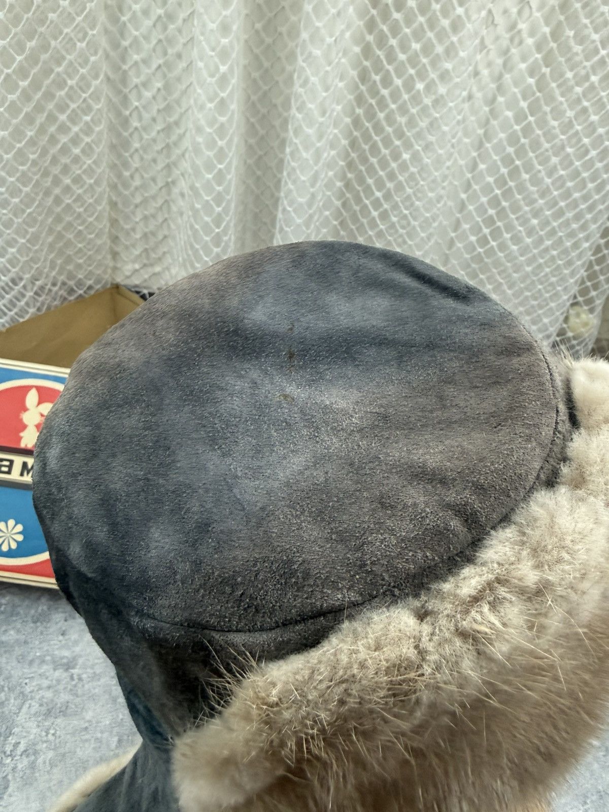 Japanese Brand Vintage Faded 90s Alt Fuzzy Mohair Ushanka USSR Hat Size ONE SIZE - 9 Thumbnail