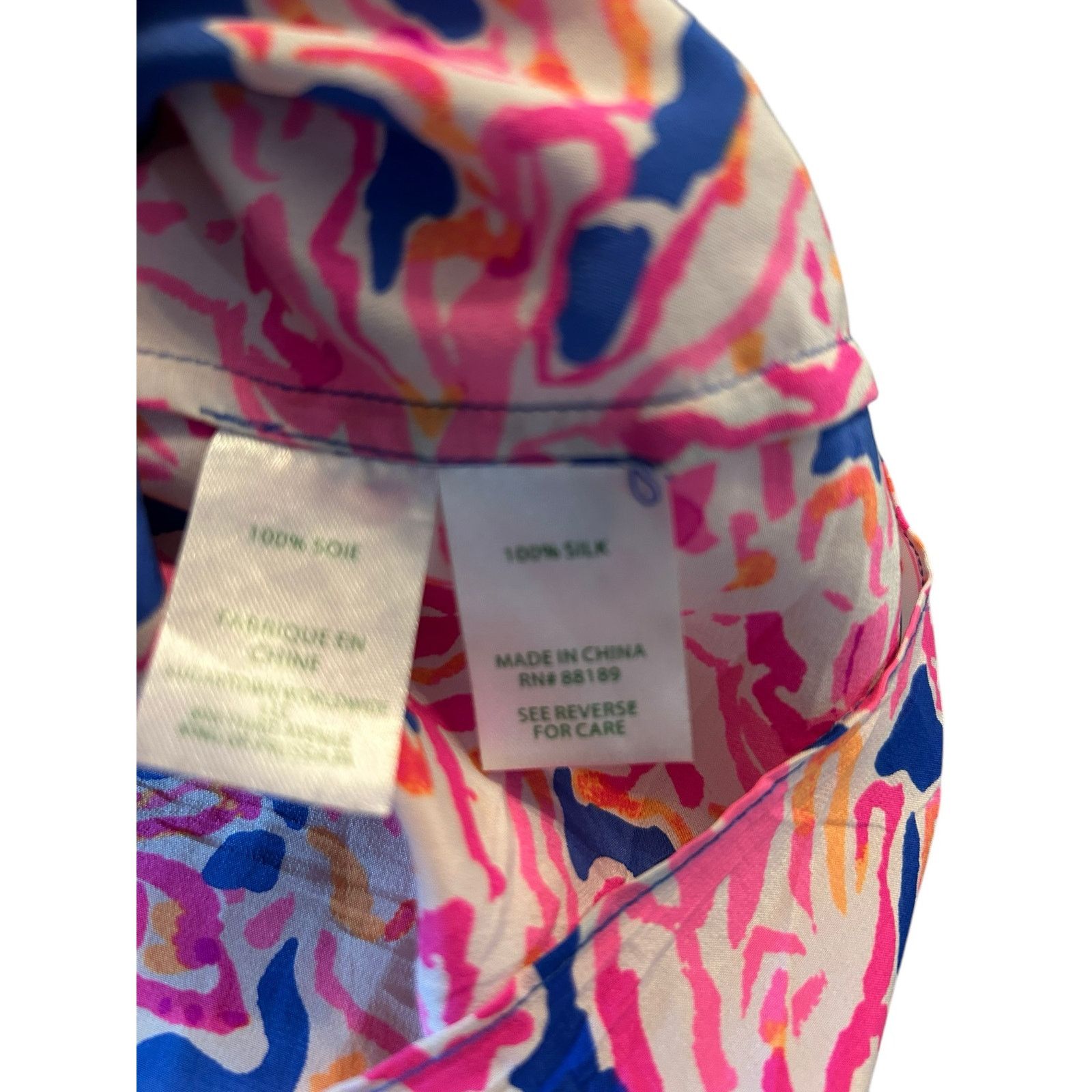 Lilly Pulitzer Lilly Pulitzer Sanilla Off The Shoulder Silk Dress- Size S Size S / US 4 / IT 40 - 3 Thumbnail