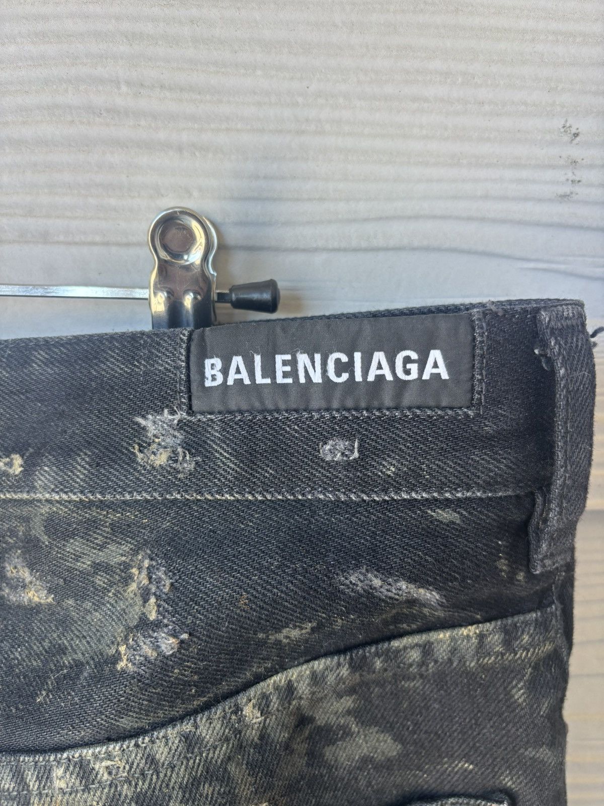 Balenciaga Balenciaga Super Destroyed Baggy Mud Denim Size US 31 - 7 Thumbnail
